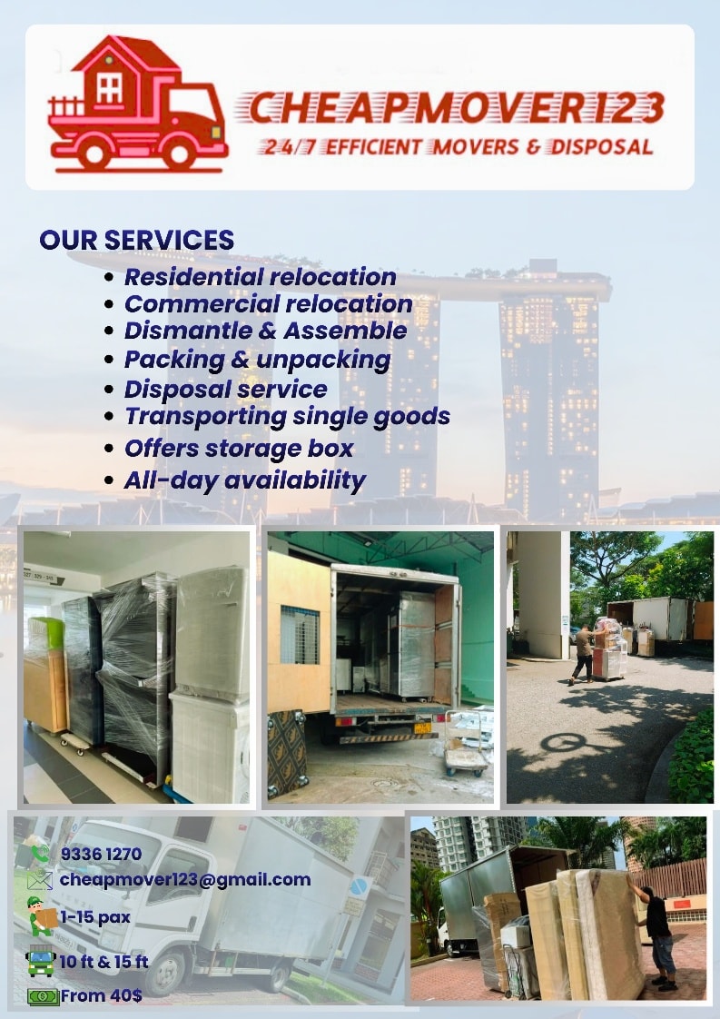 cheapmover Facebook ad: We provide affordable disposal of furniture's or anything…
