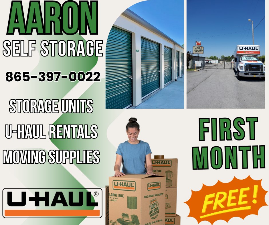 Aaron Self Storage Facebook ad from Apr 20, 2026