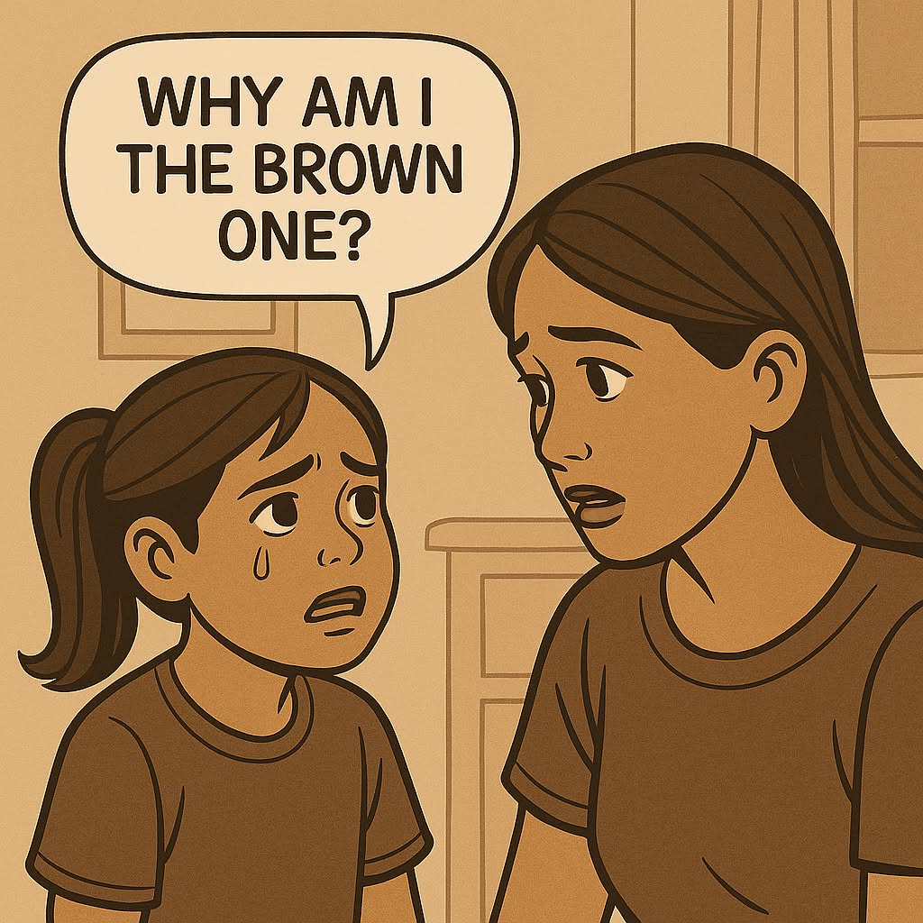 Americanista Facebook ad: My Daughter Asked Why She Was The Brown One