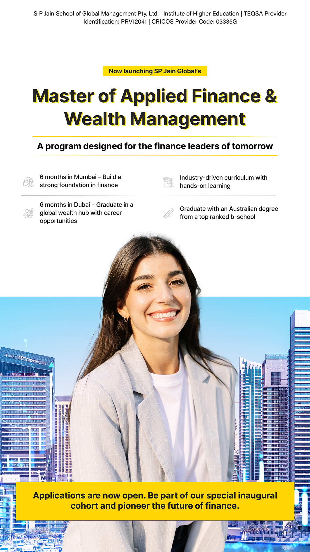 SP Jain School of Global Management Facebook ad