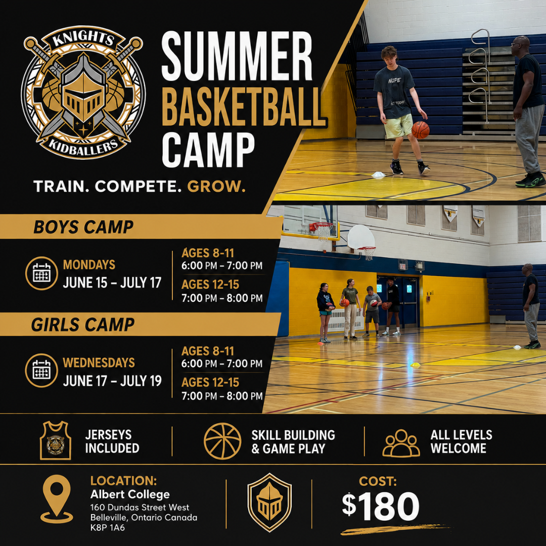 Kidballers Napanee Facebook ad: Register for Summer Basketball Camp