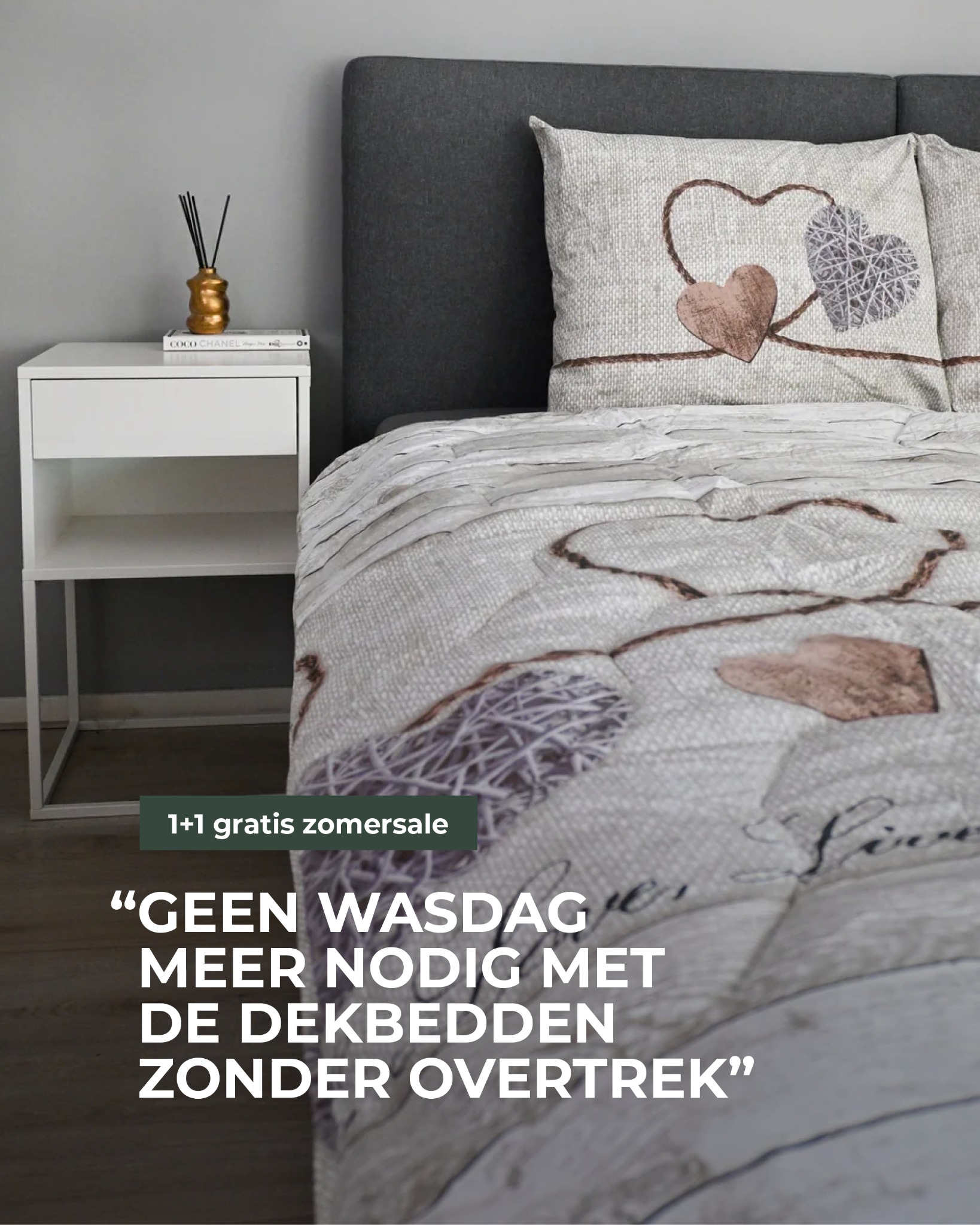 Valking Beddengoed Facebook ad: 1+1 GRATIS ZOMERSALE!