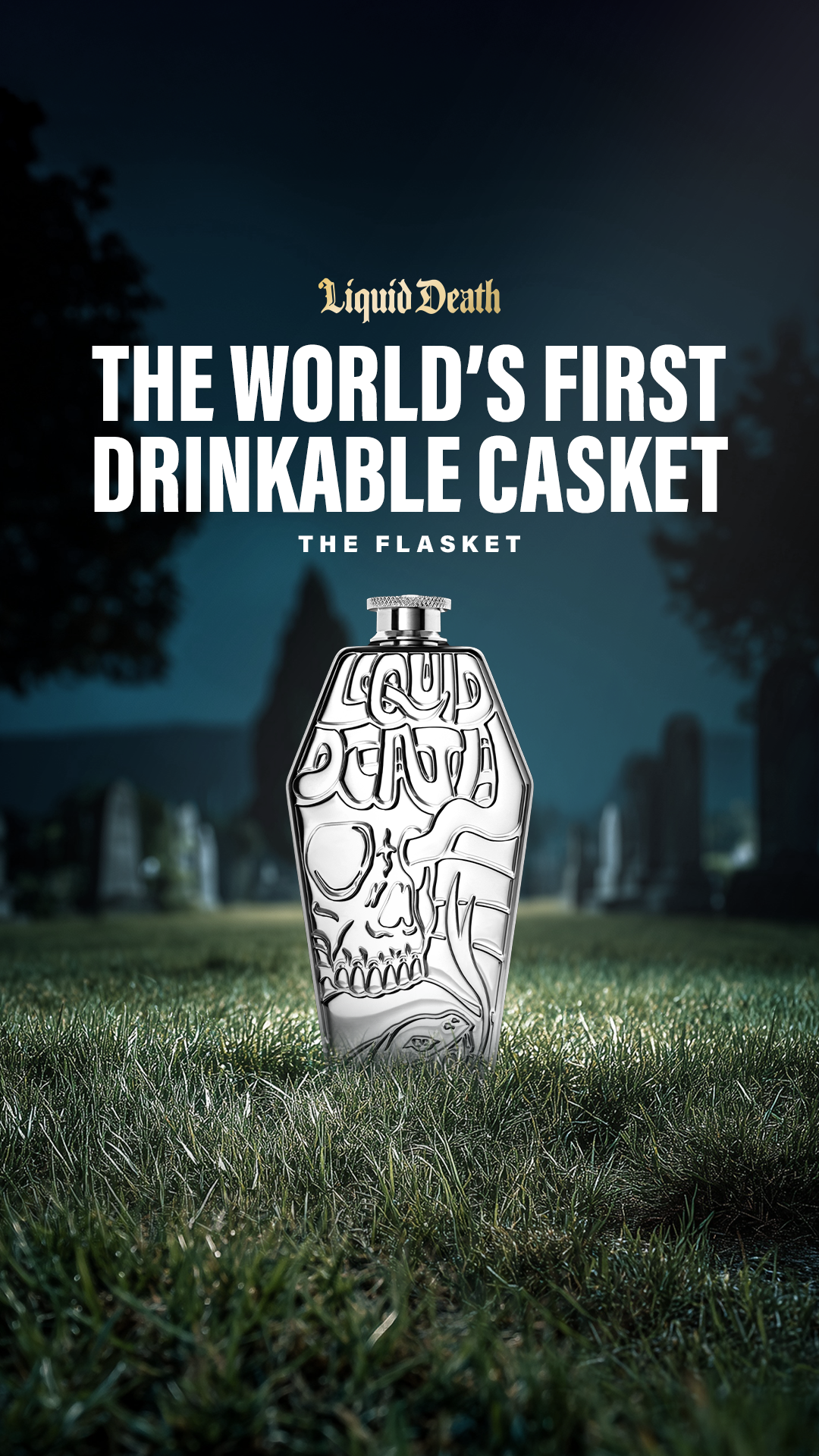 Liquid Death Facebook ad