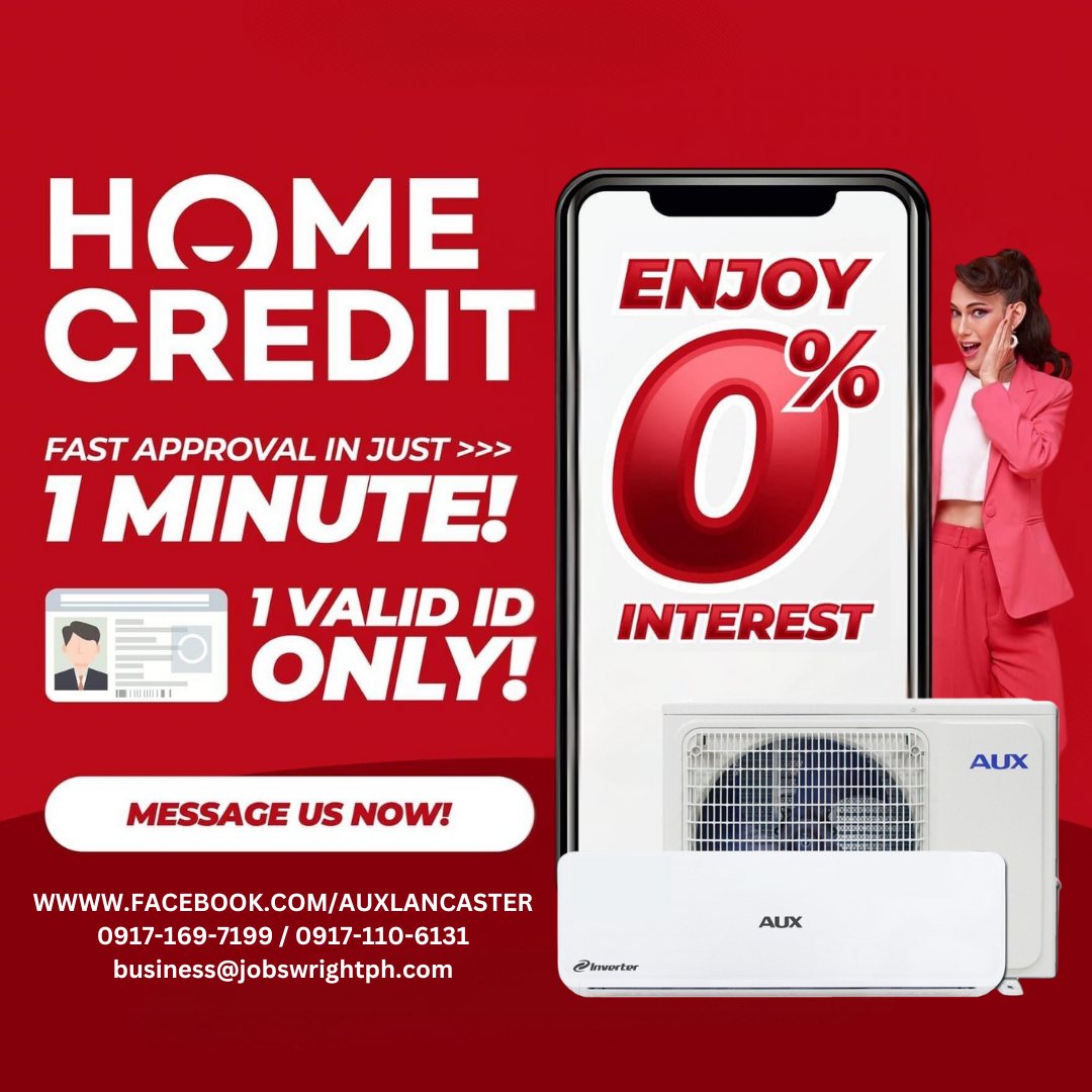 AUX Air Conditioner - Lancaster Cavite Facebook ad: AUX Split type inverter air-conditioners now more…