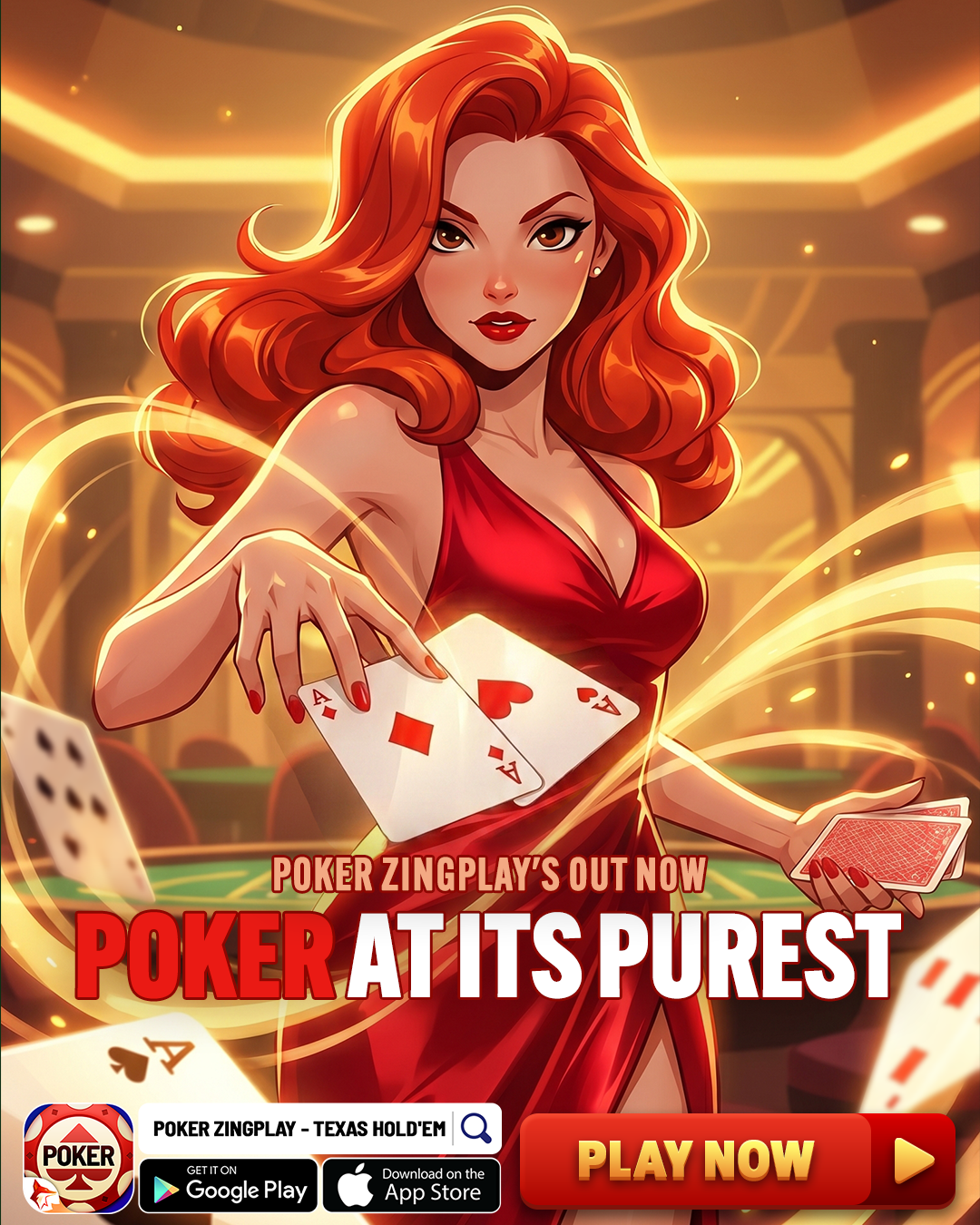 Poker ZingPlay - Texas Hold'em Facebook ad