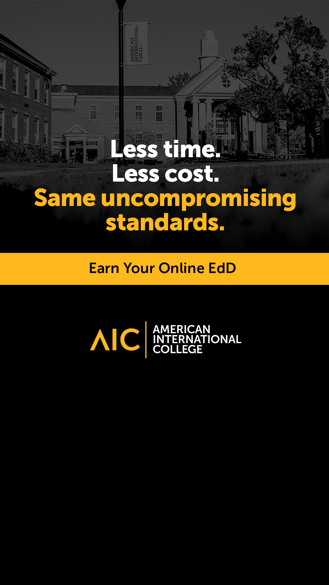 American International College Facebook ad