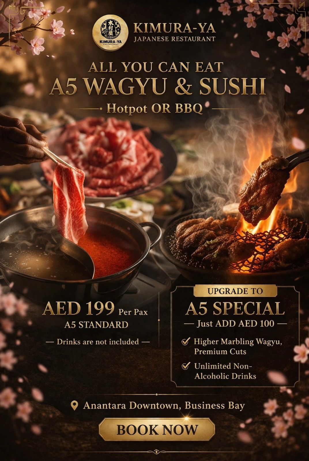 Kimura-ya Dubai 木村屋ビジネスベイ Facebook ad: Experience the ultimate Japanese feast