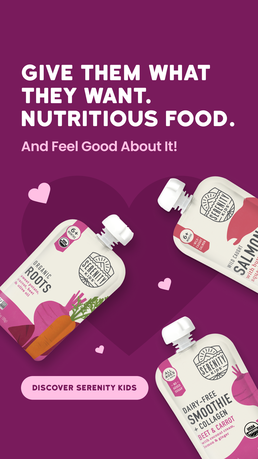 Serenity Kids Baby Food Facebook ad