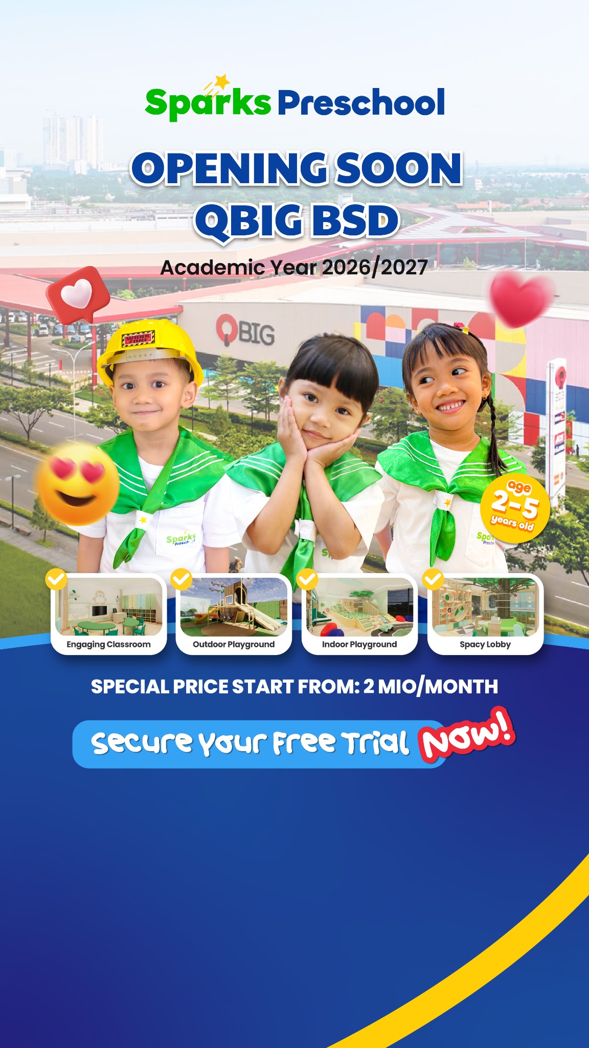 Sparks Preschool Facebook ad