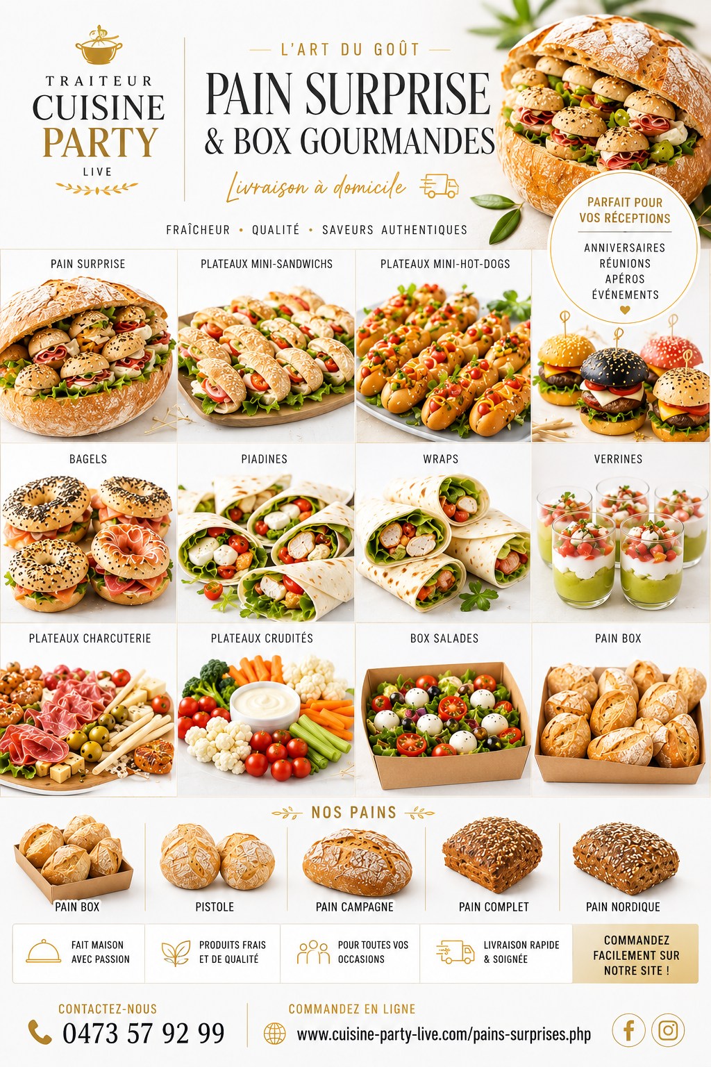 Cuisine-party Facebook ad
