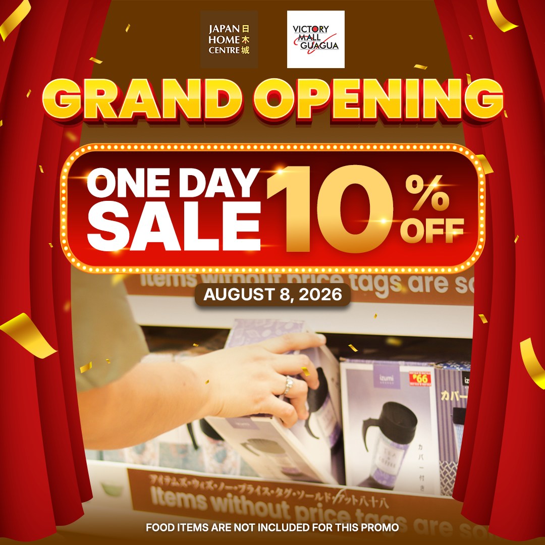 Japan Home Centre Facebook ad: GRAND OPENING 10% OFF!