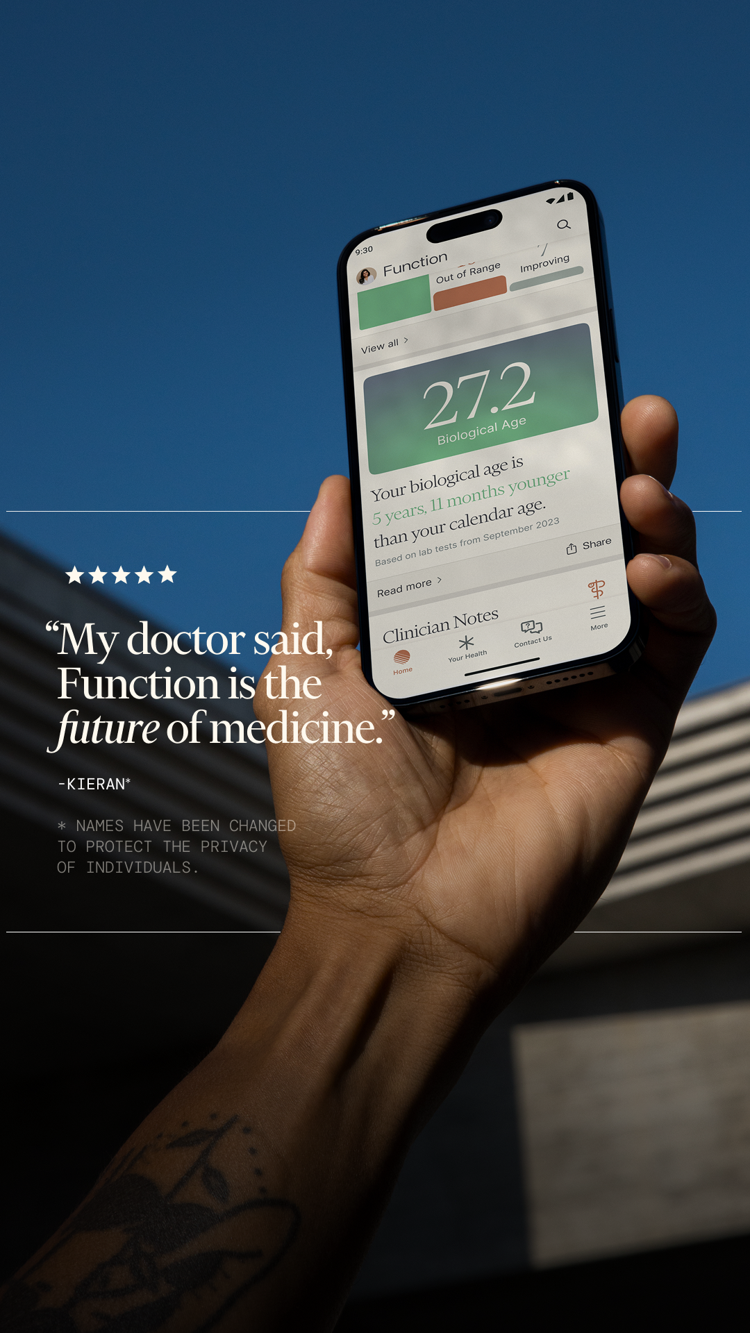 Function Health Facebook ad