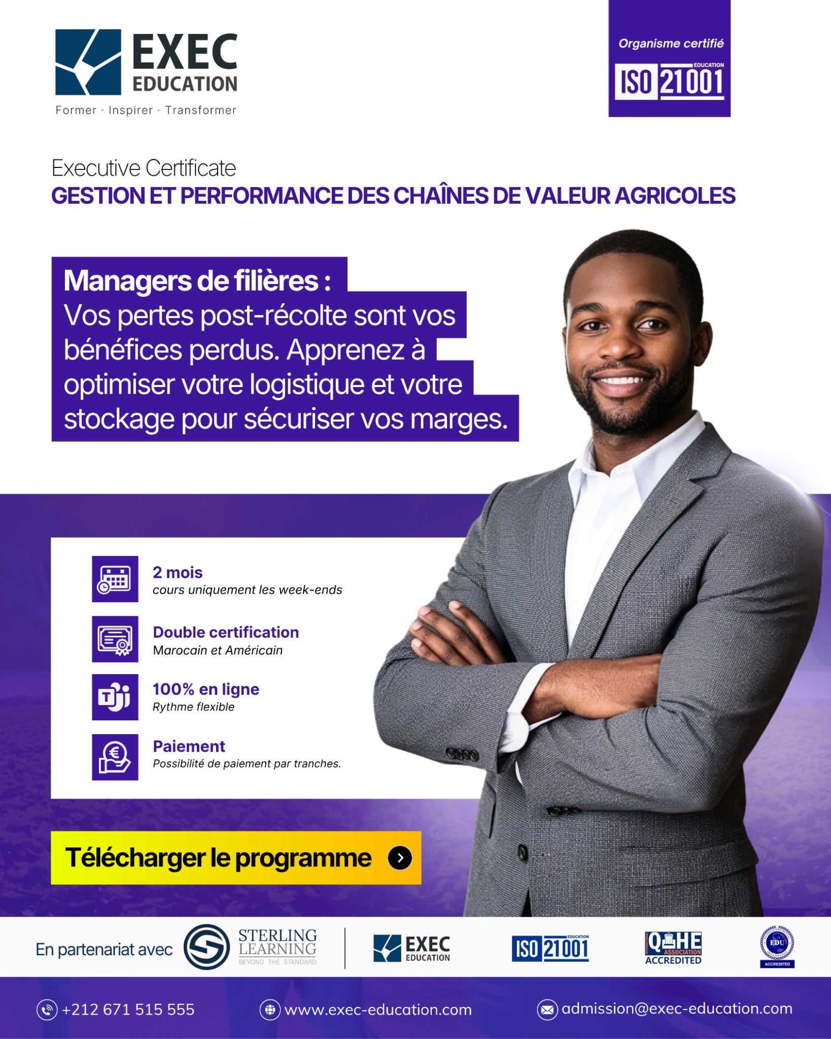EXEC Education Facebook ad: Inscription ouverte