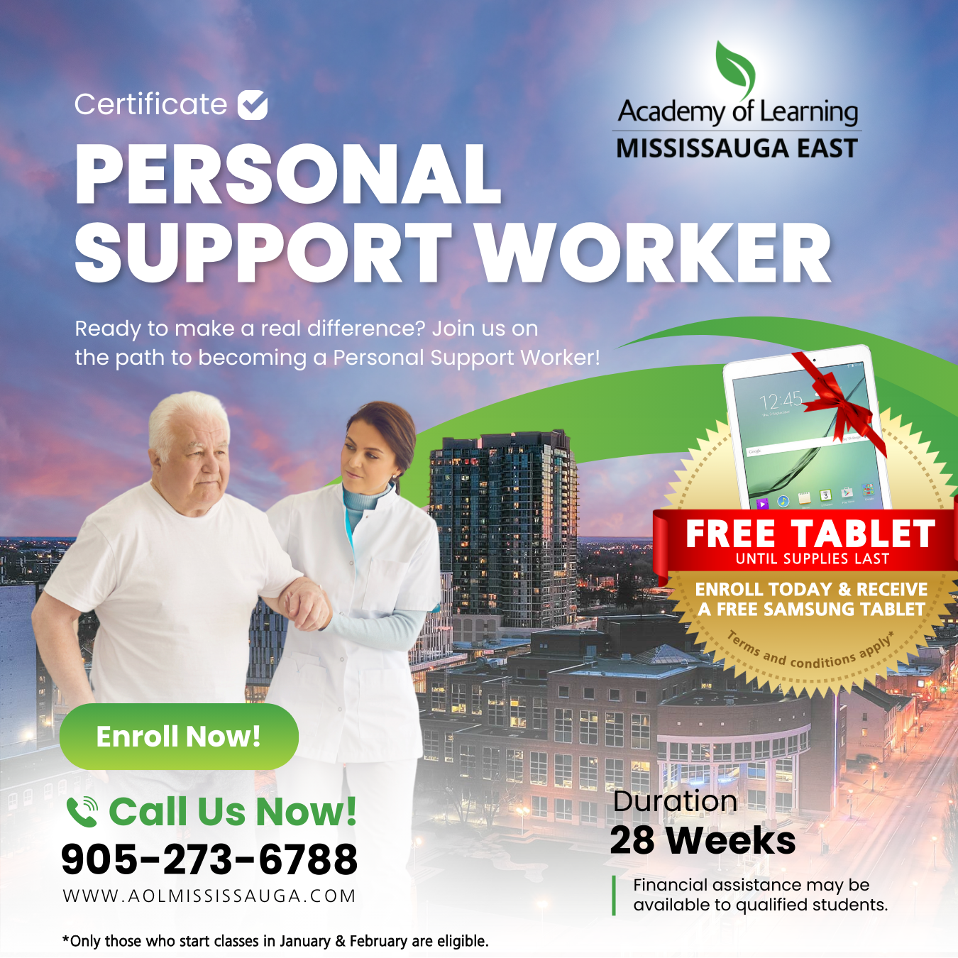 Academy of Learning Career College, Mississauga Facebook ad