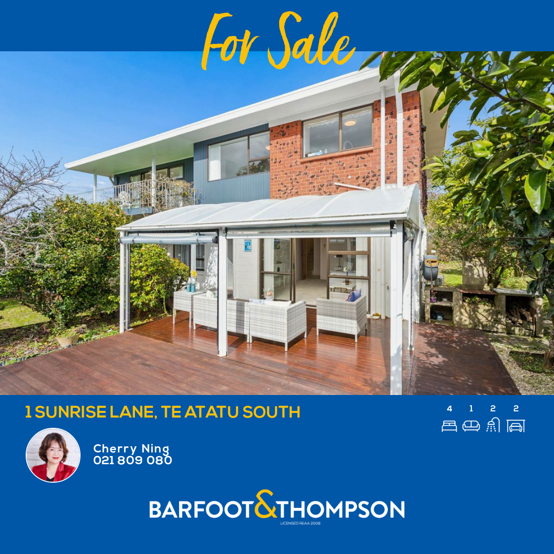 Barfoot & Thompson Hobsonville & West Harbour Facebook ad: 1 Sunrise Lane, Te Atatu South