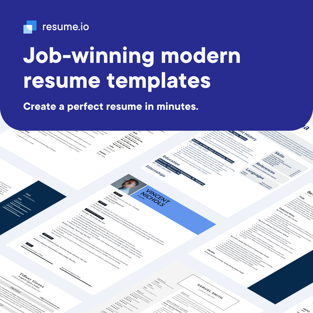 Resume.io Facebook ad