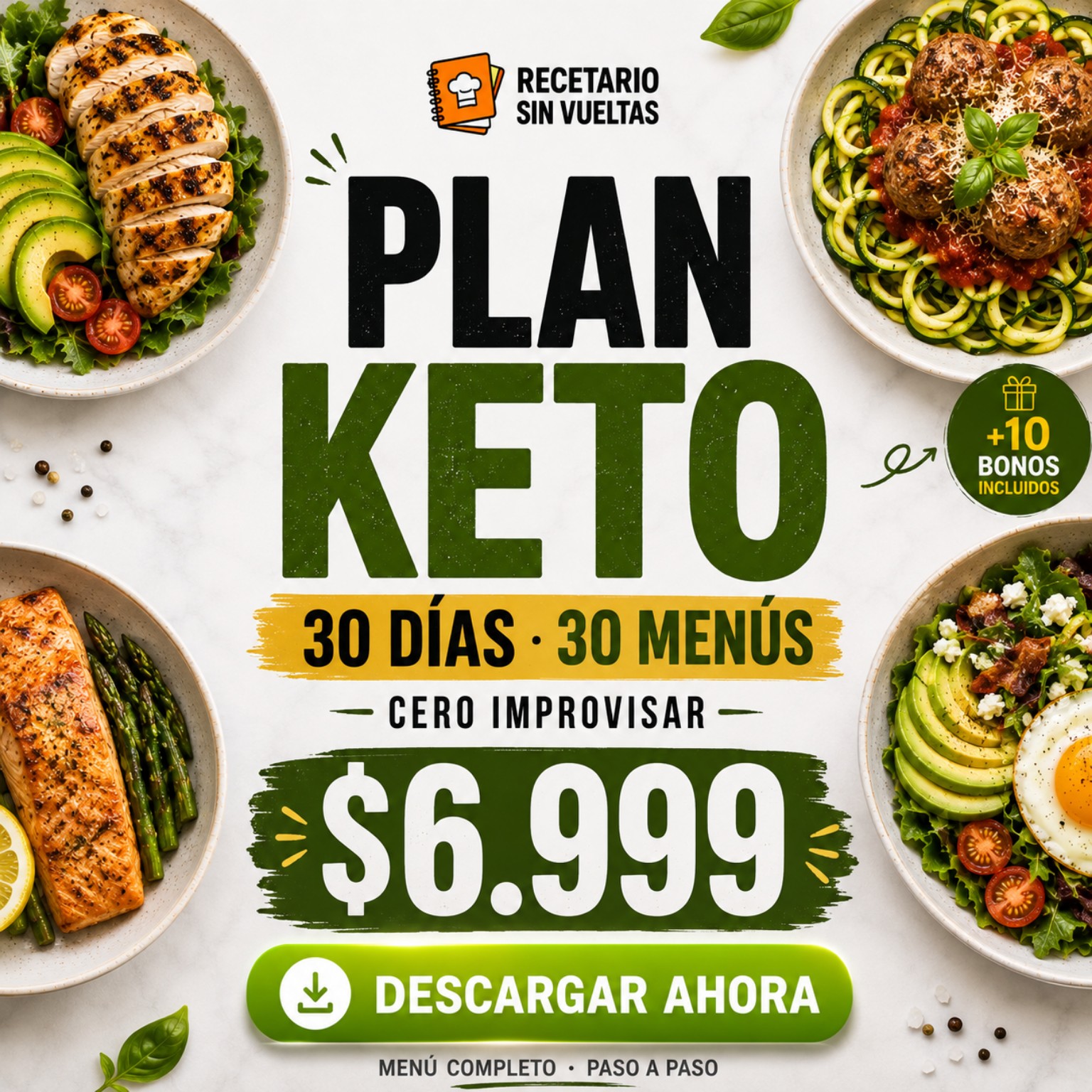 Recetario Sin Vueltas  Facebook ad