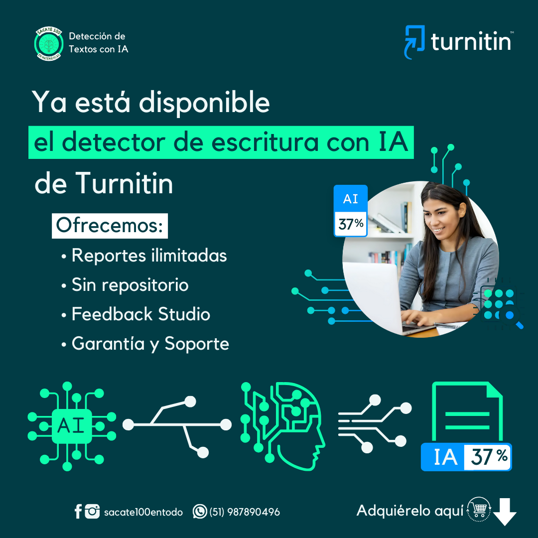 Sacate 20 en Matemática Facebook ad: Membresías Turnitin