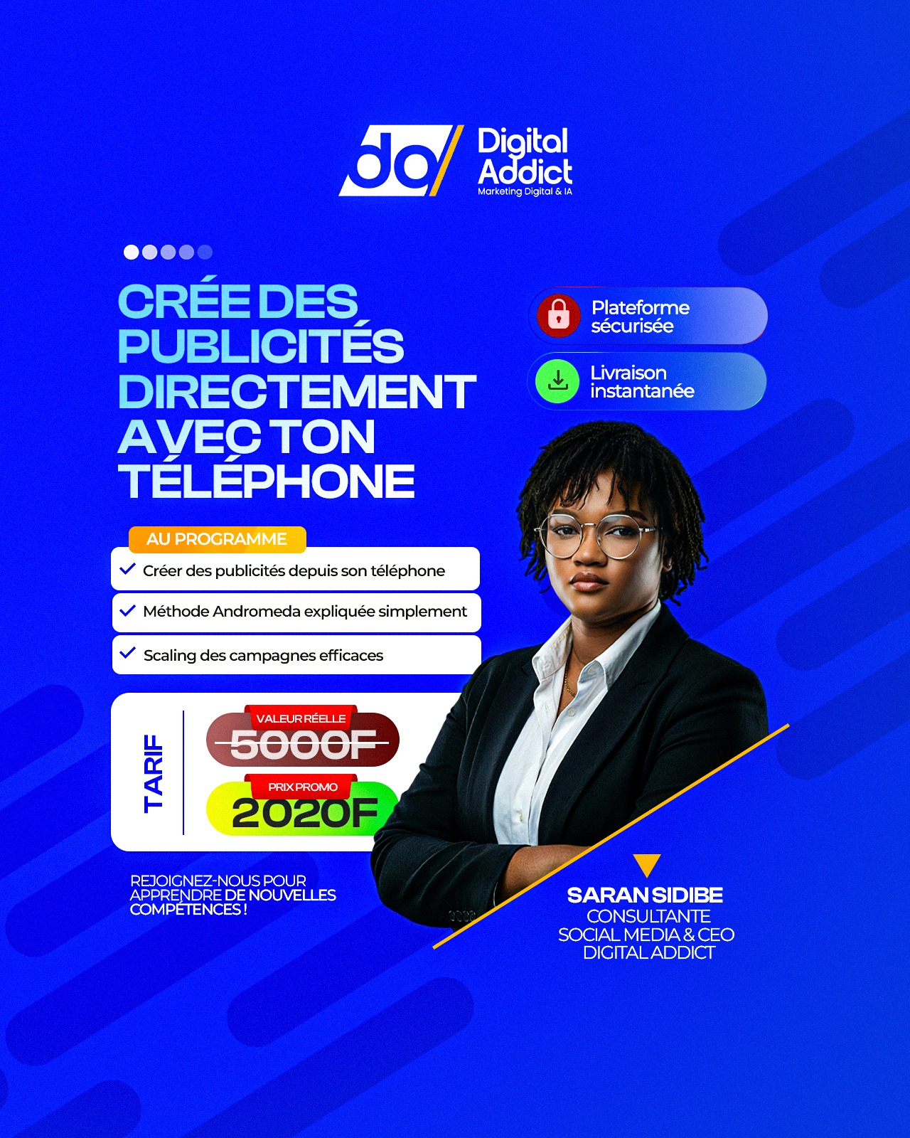 Saran / IA Addict Facebook ad: Lancer des Publicités Rentables sur Téléphone avec la…