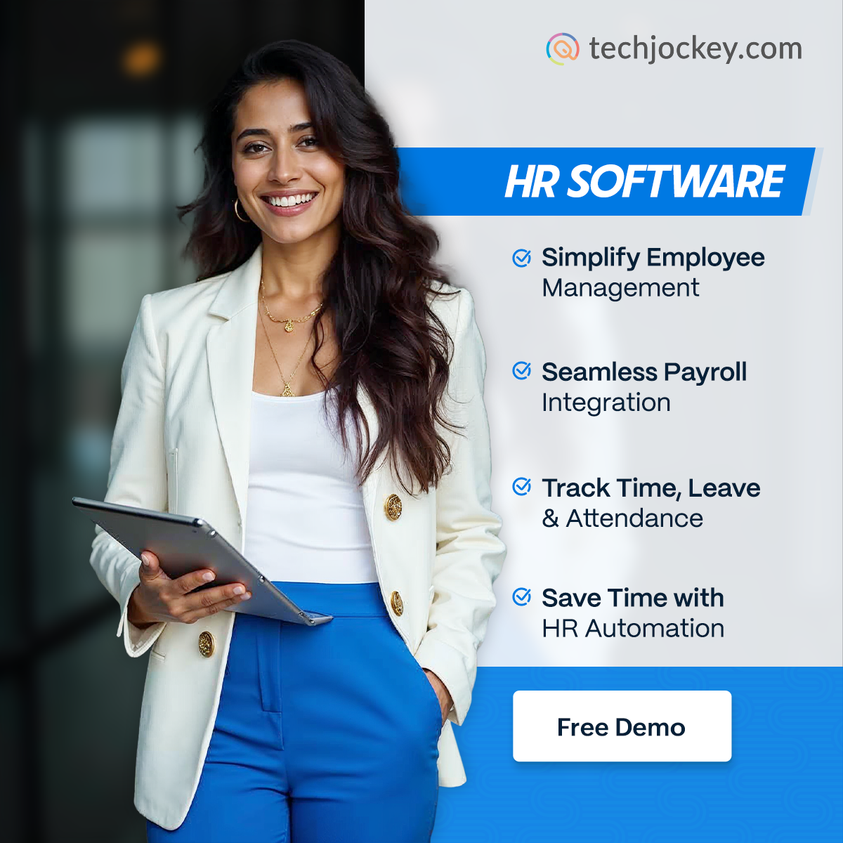 Techjockey Facebook ad