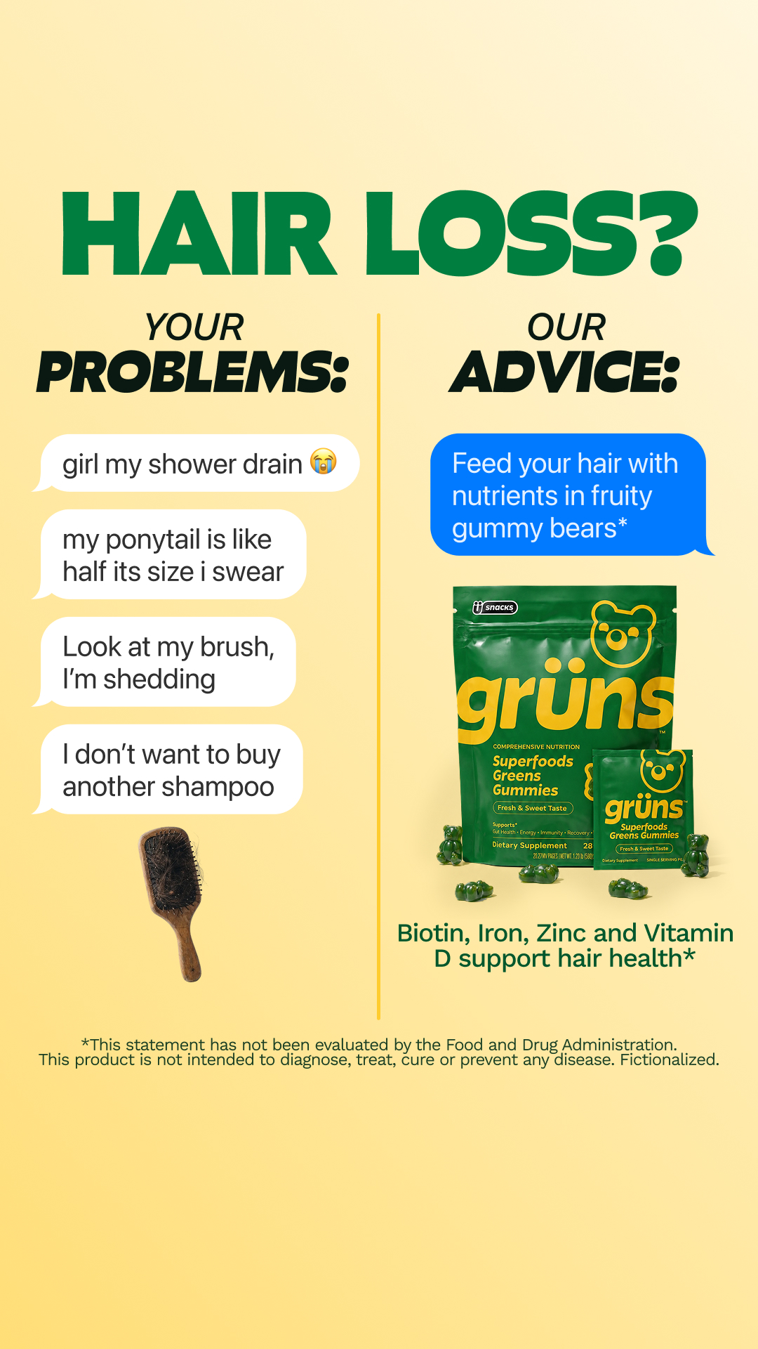 Grüns Facebook ad