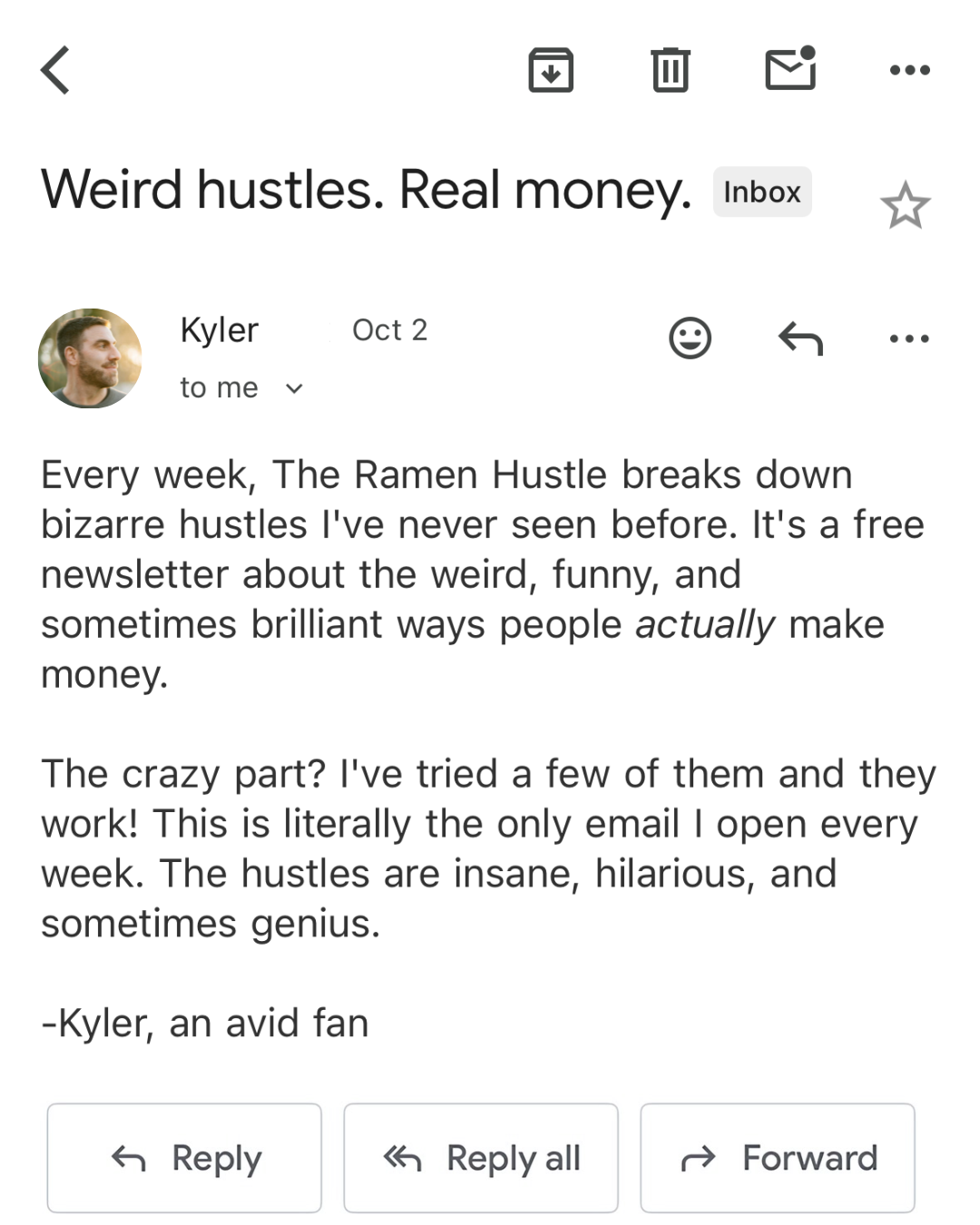 The Ramen Hustle Facebook ad: Home | The Ramen Hustle