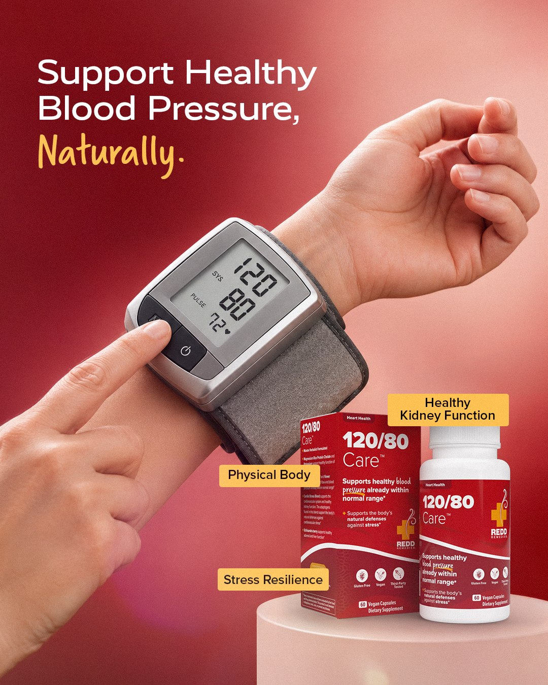 Redd Remedies Facebook ad: Lower Your Blood Pressure With Our Natural Formula!