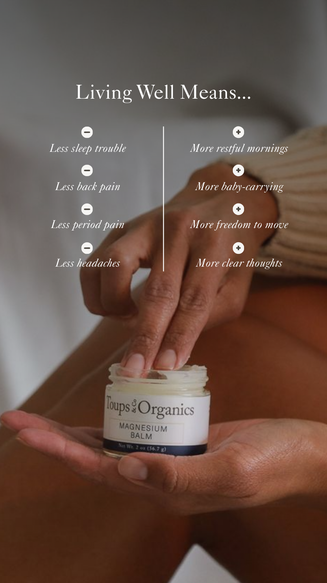 Toups and Co Organics Facebook ad