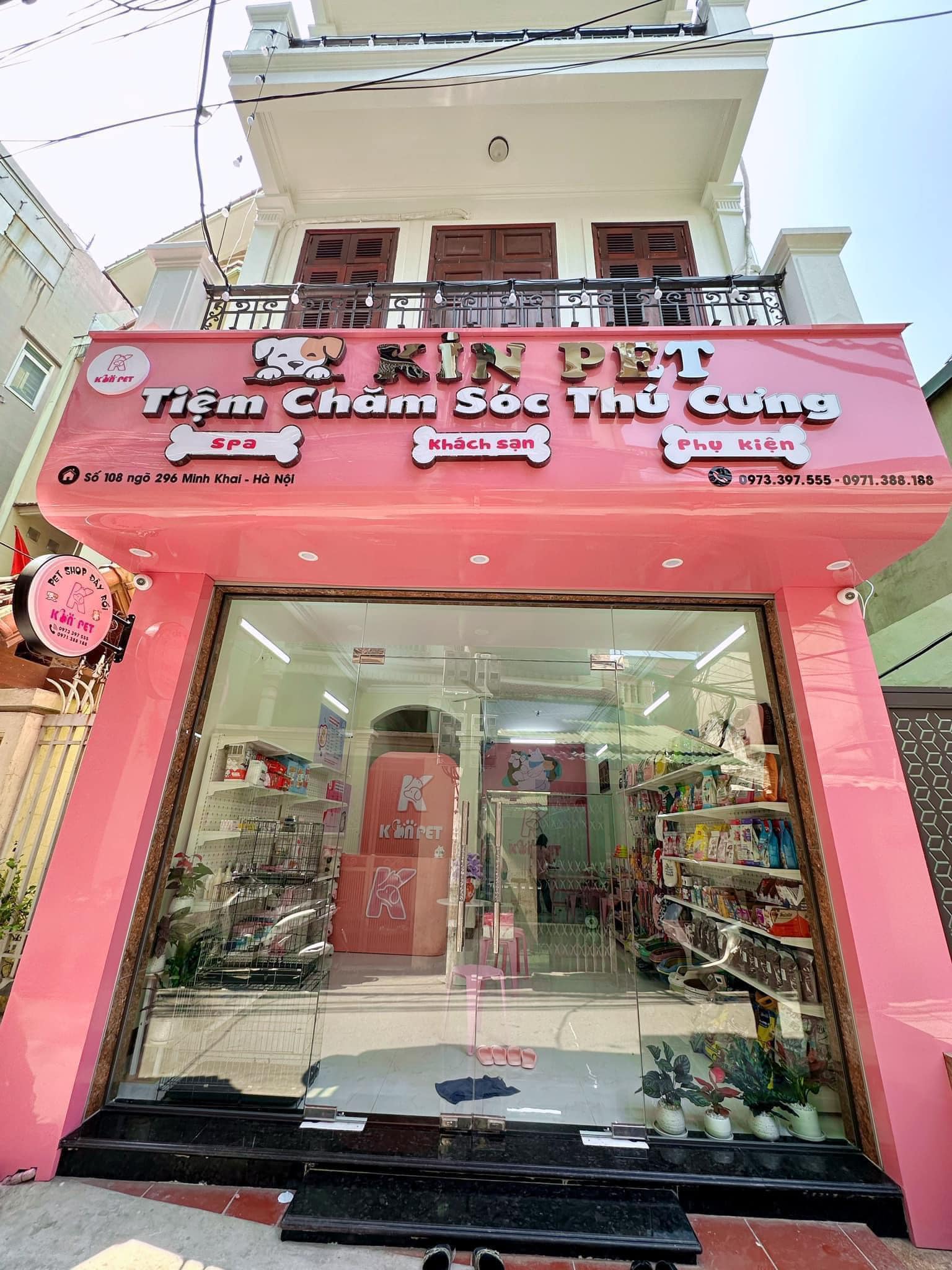 Kin Pet - Tiệm chăm sóc làm đẹp thú cưng Hà Nội Facebook ad: KiN PET - 108 ngõ 296 Minh Khai