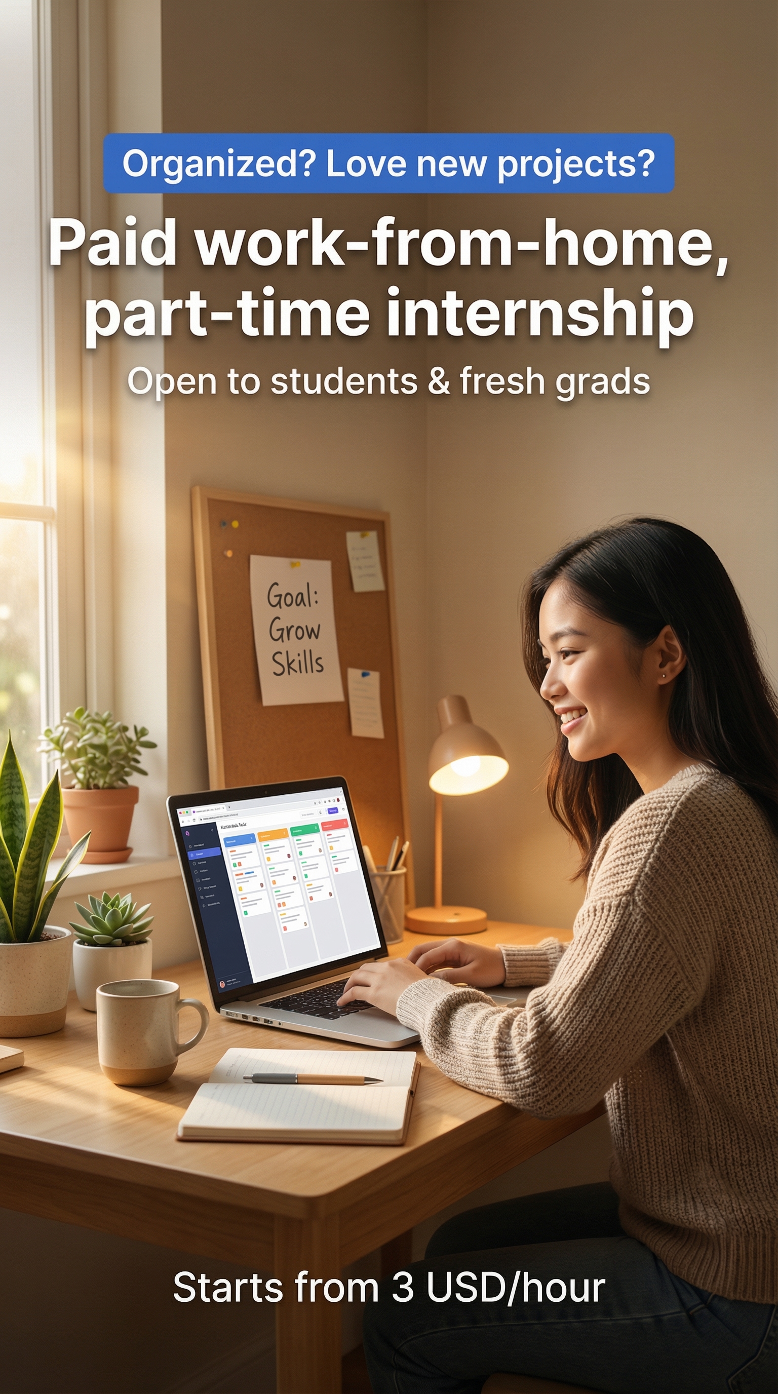 AstralStream Labs Facebook ad: Paid Work‑From‑Home Internship: Help Lead New Projects &…
