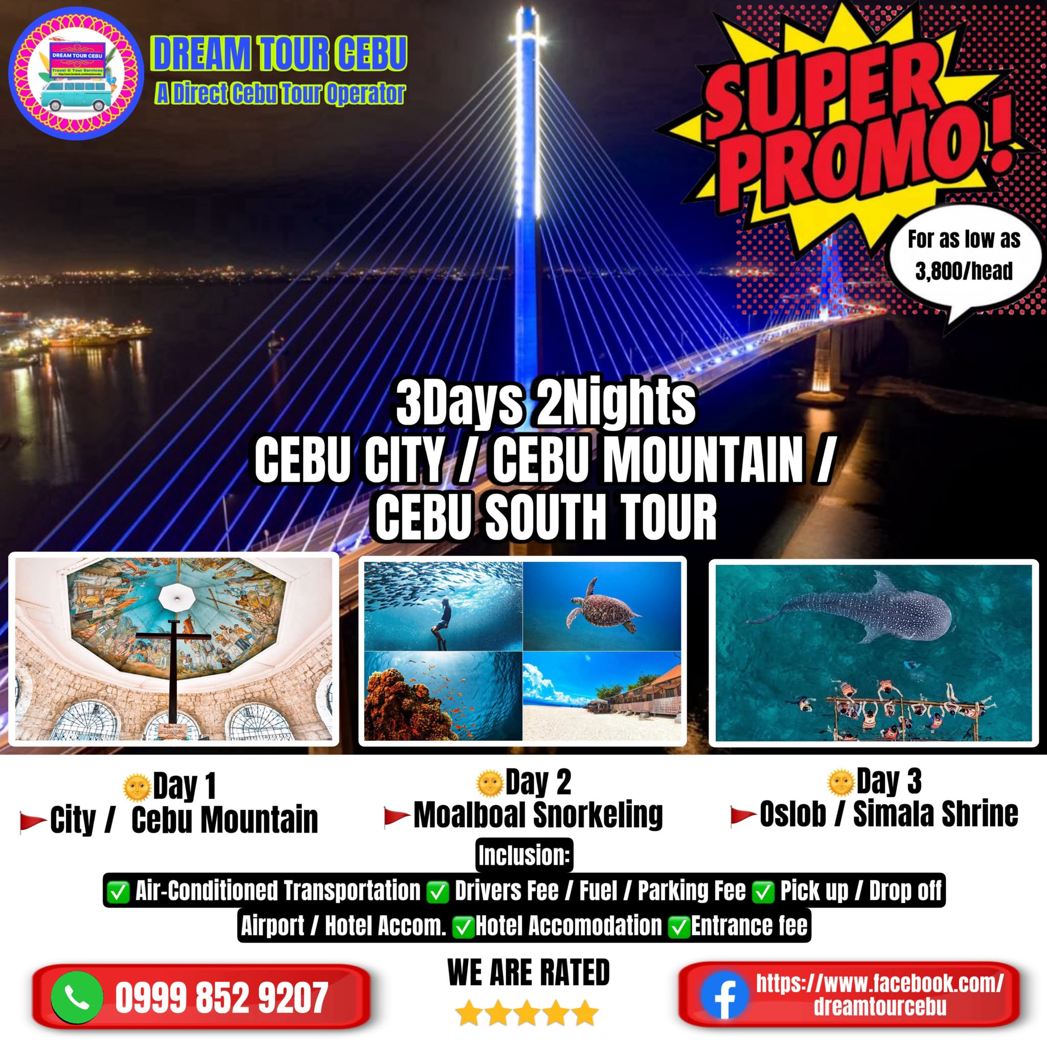 DREAM TOUR CEBU Travel & Tour Services Facebook ad: Chat in Messenger