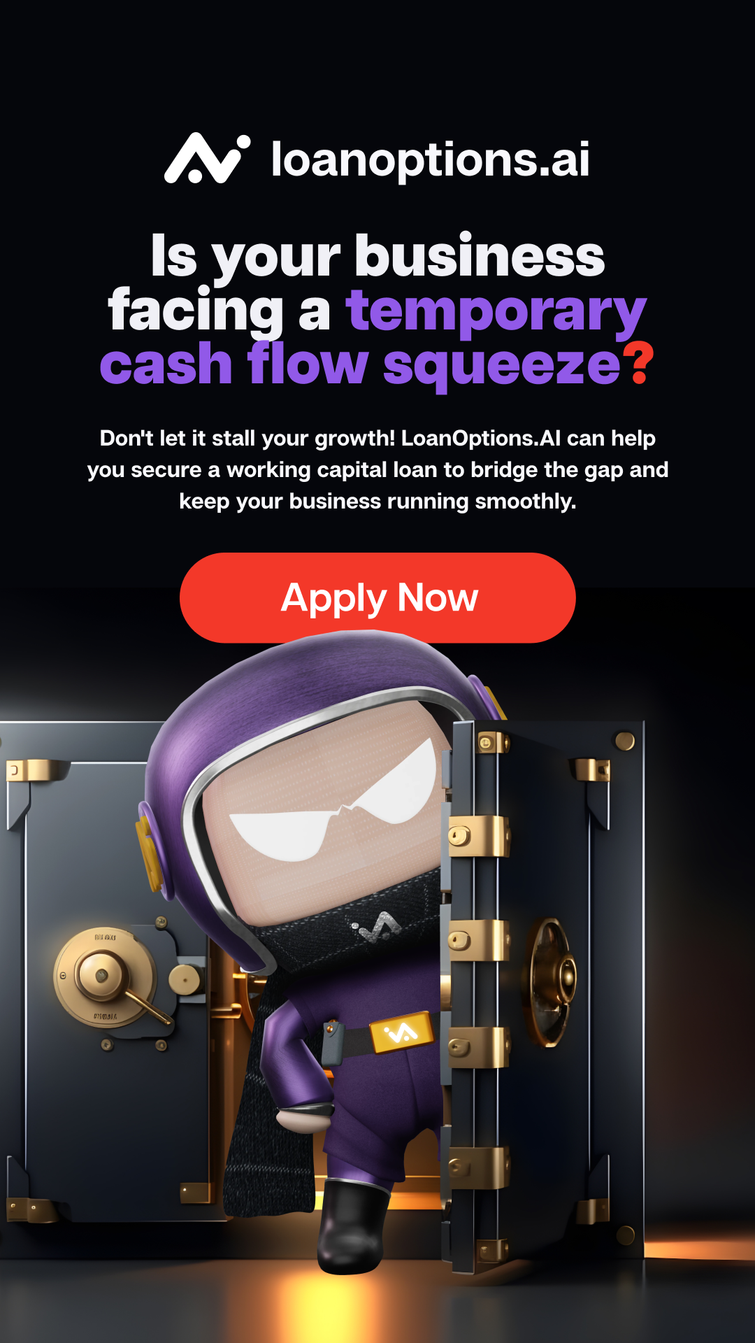 LoanOptions.ai Facebook ad from Sep 18, 2025
