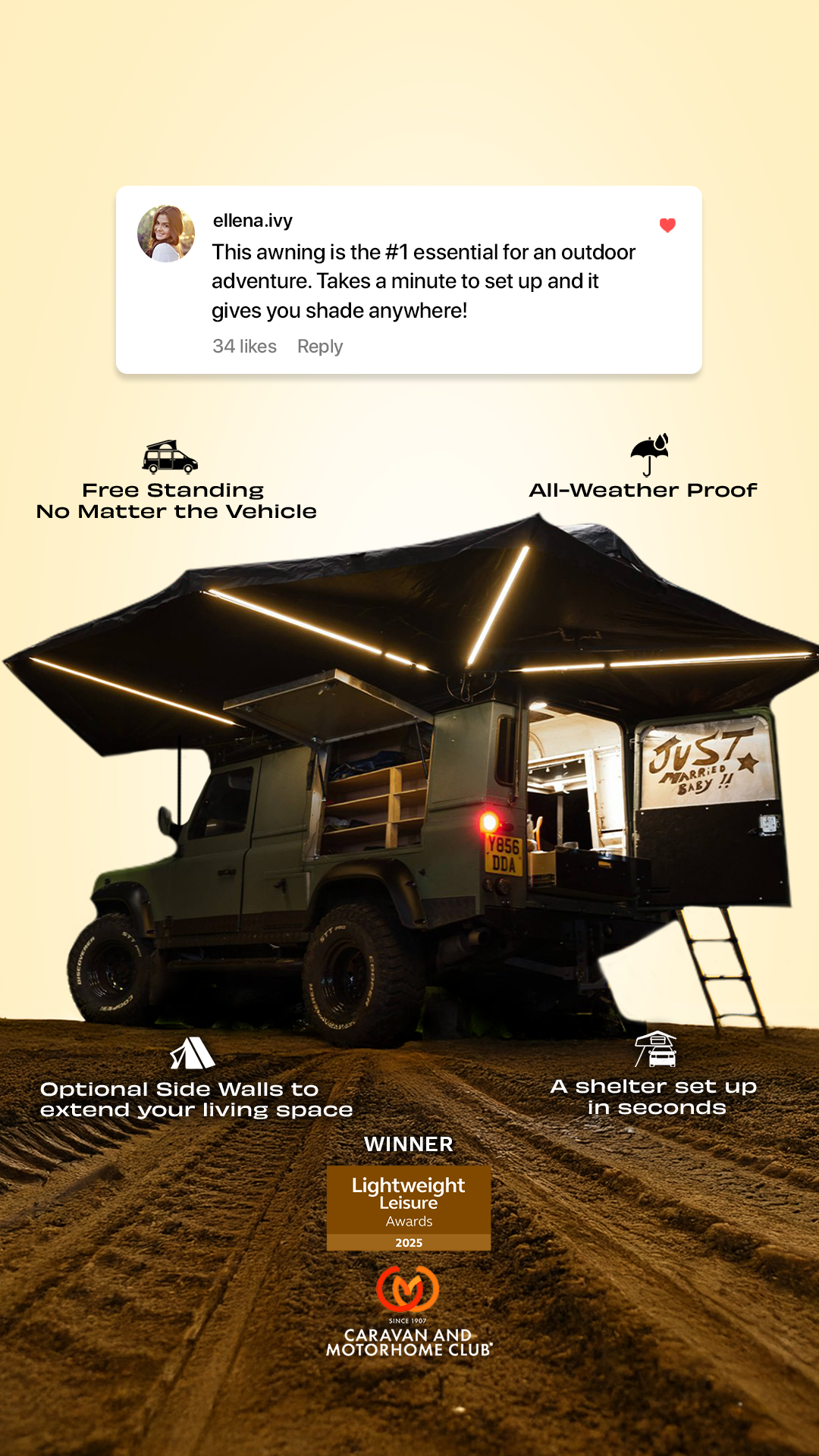 Latitude Tents Facebook ad from Feb 20, 2026