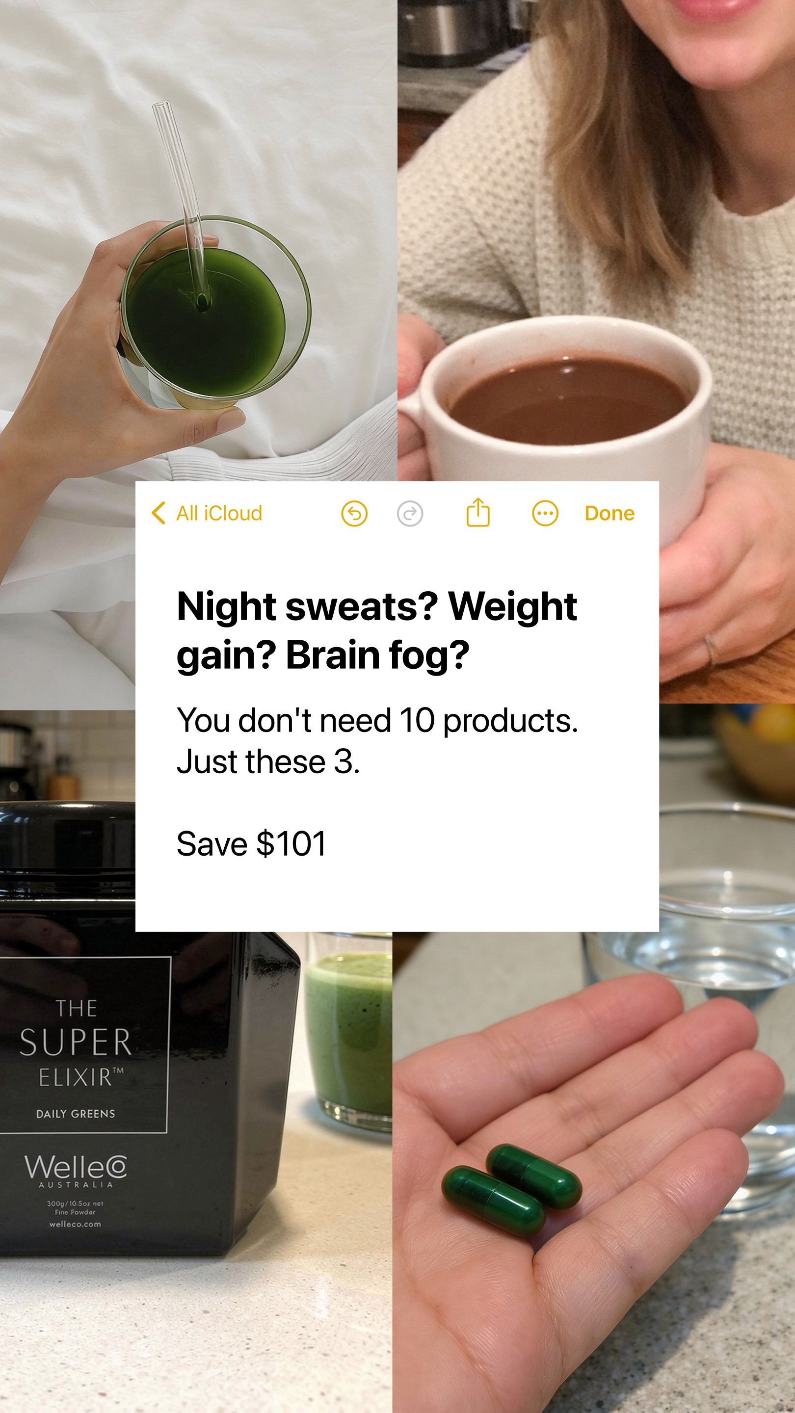 WelleCo Facebook ad