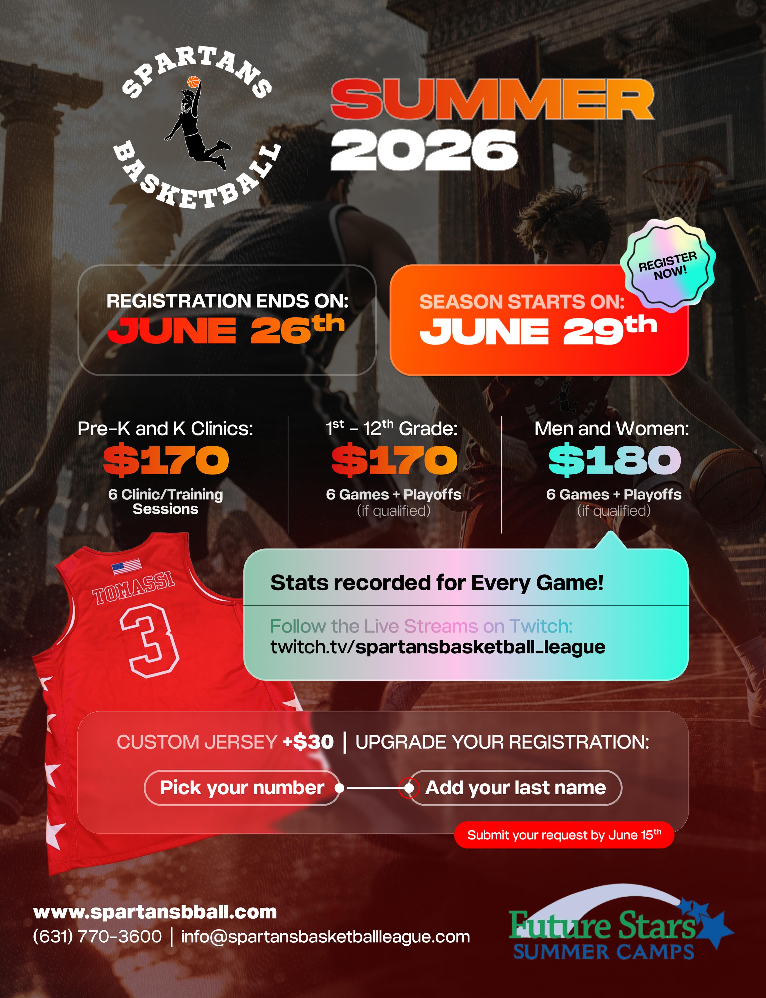 Spartans Basketball League Facebook ad: Summer 2026 | Spartans Basketball League