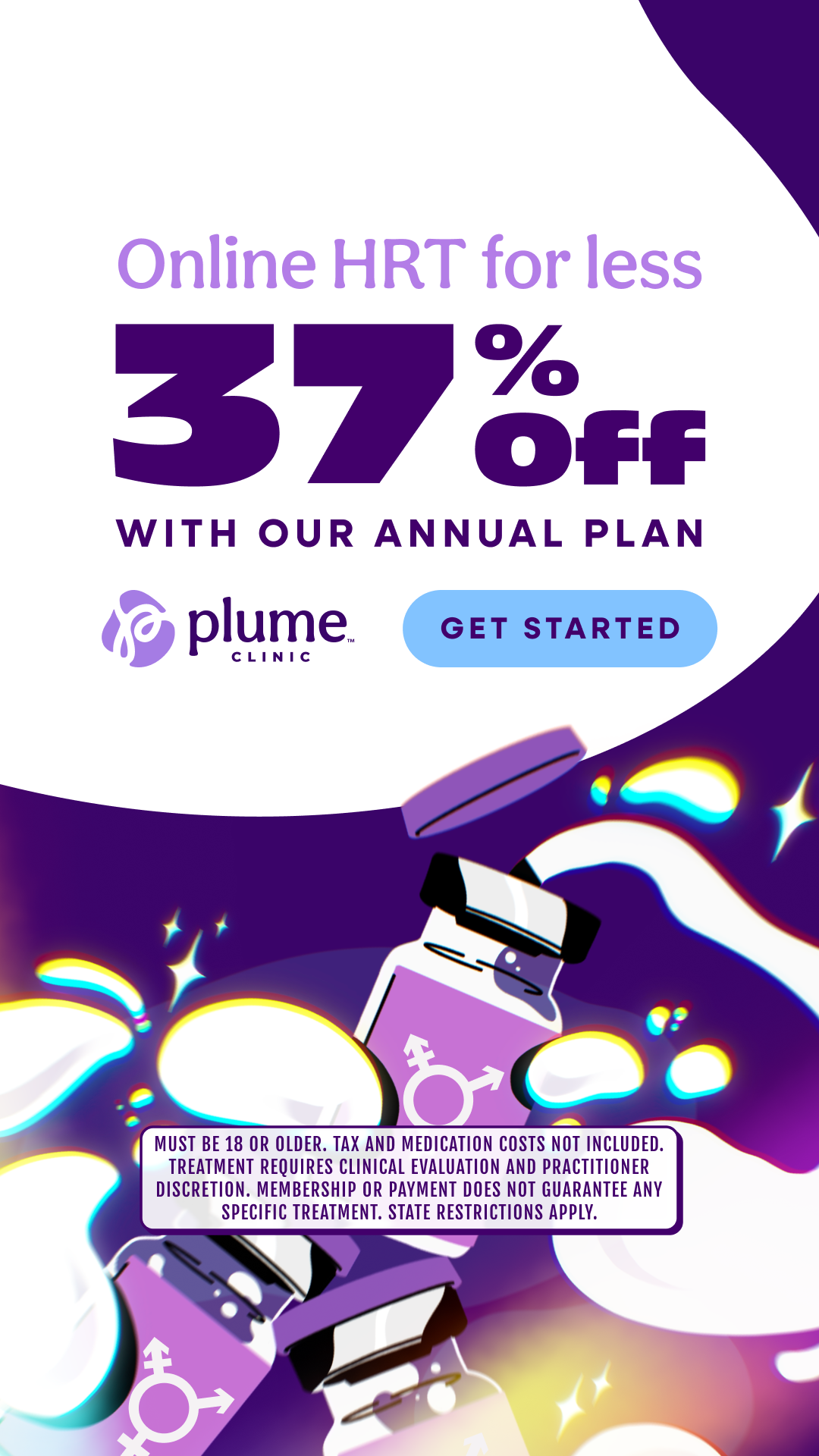 Plume Clinic Facebook ad
