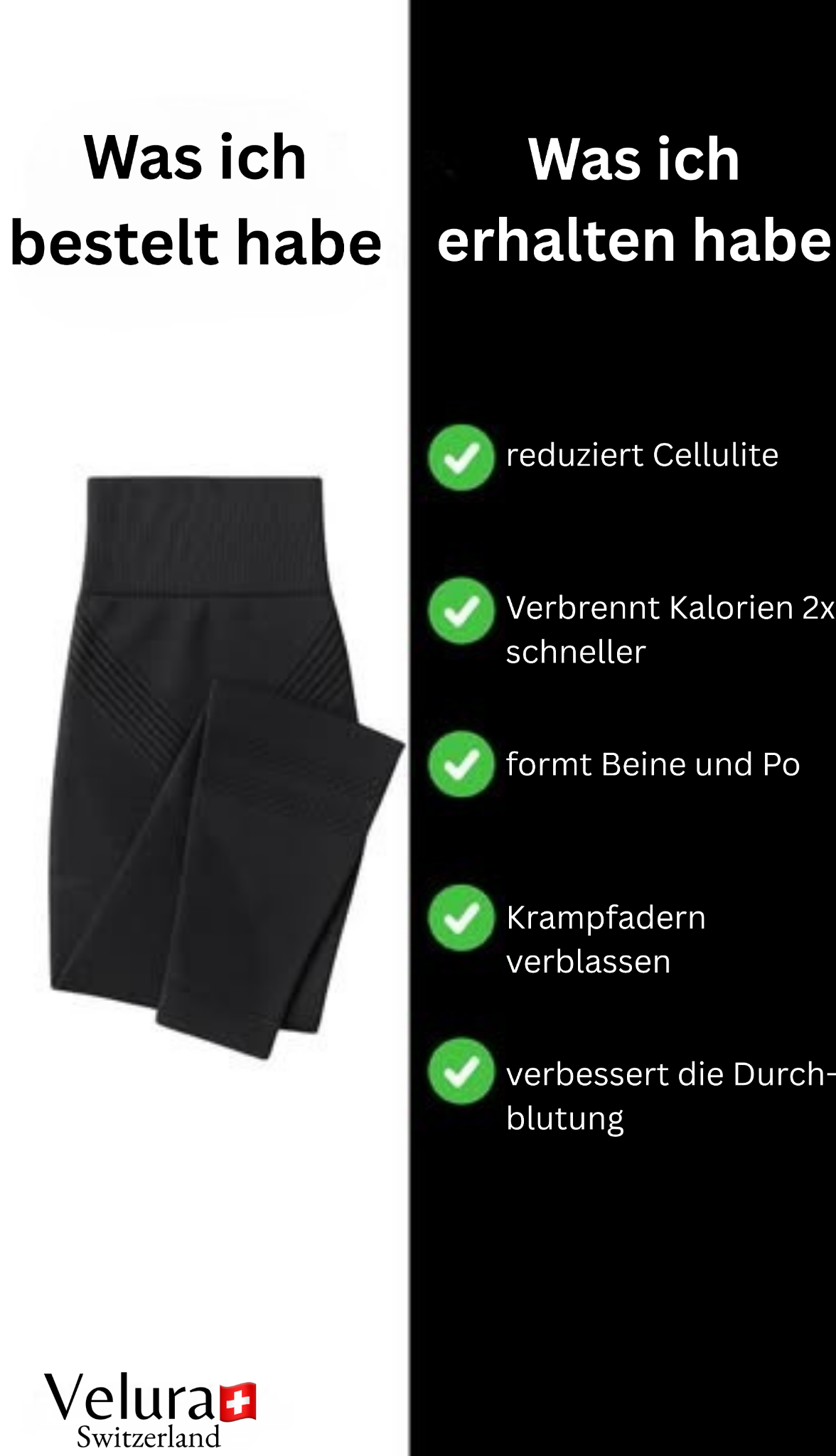 Velura Switzerland Facebook ad