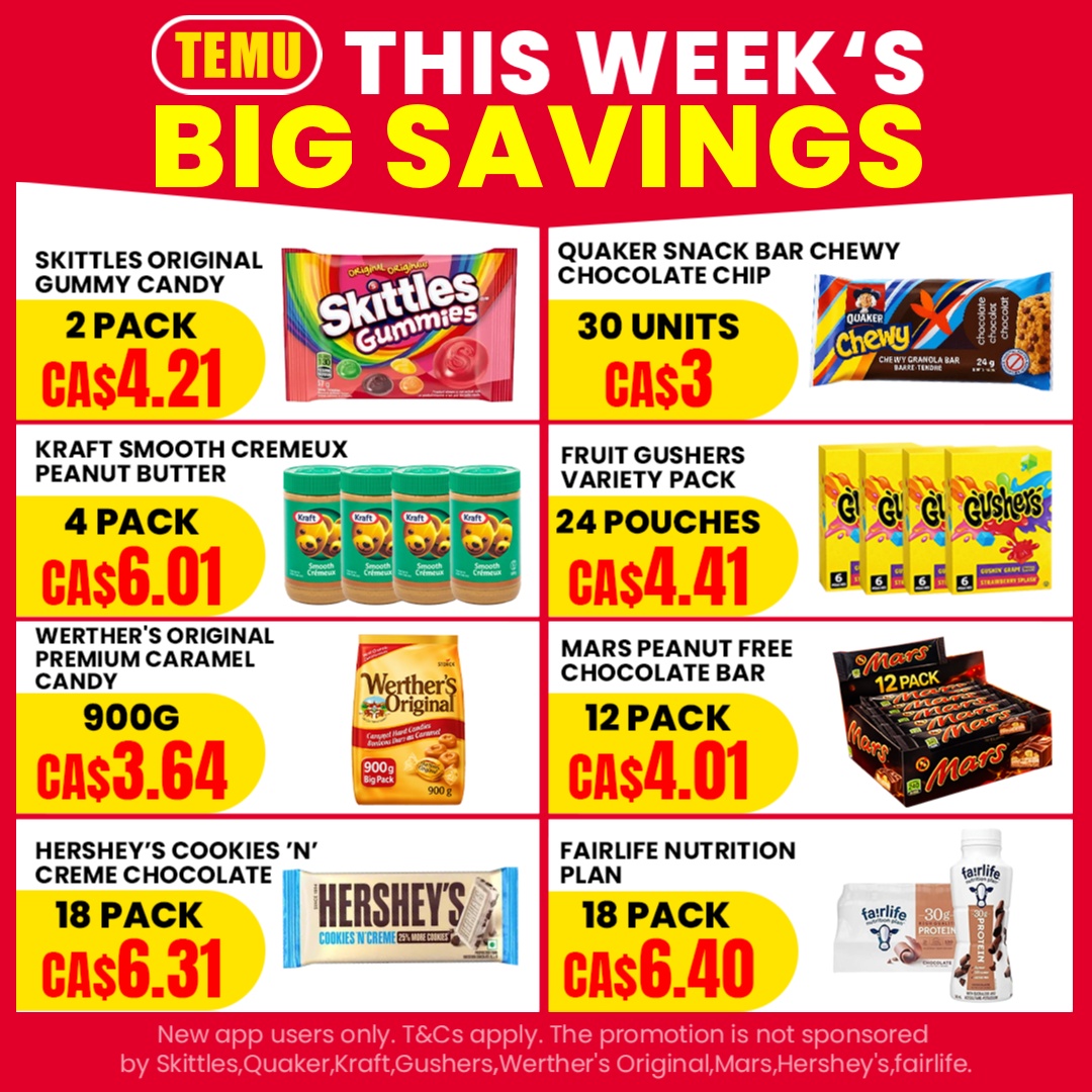 Temu Canada Facebook ad