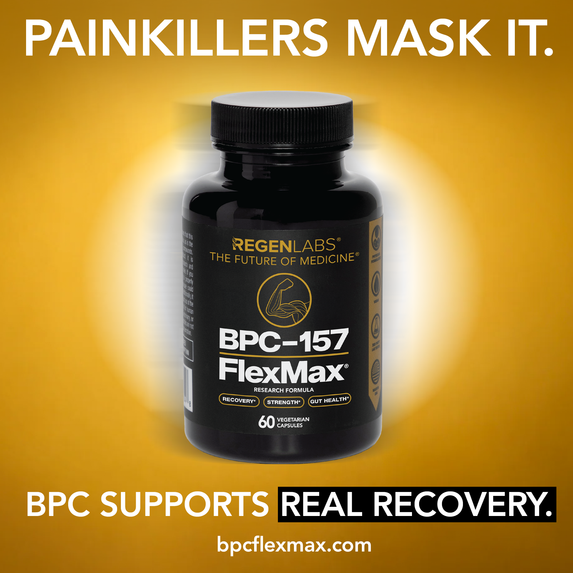 FlexMax Facebook ad: BPC-157 FlexMax