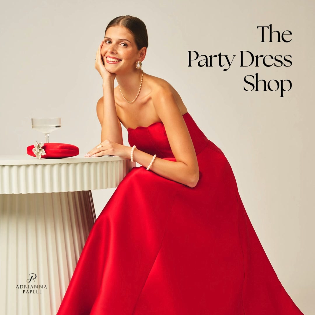 Adrianna Papell Facebook ad: Party with us