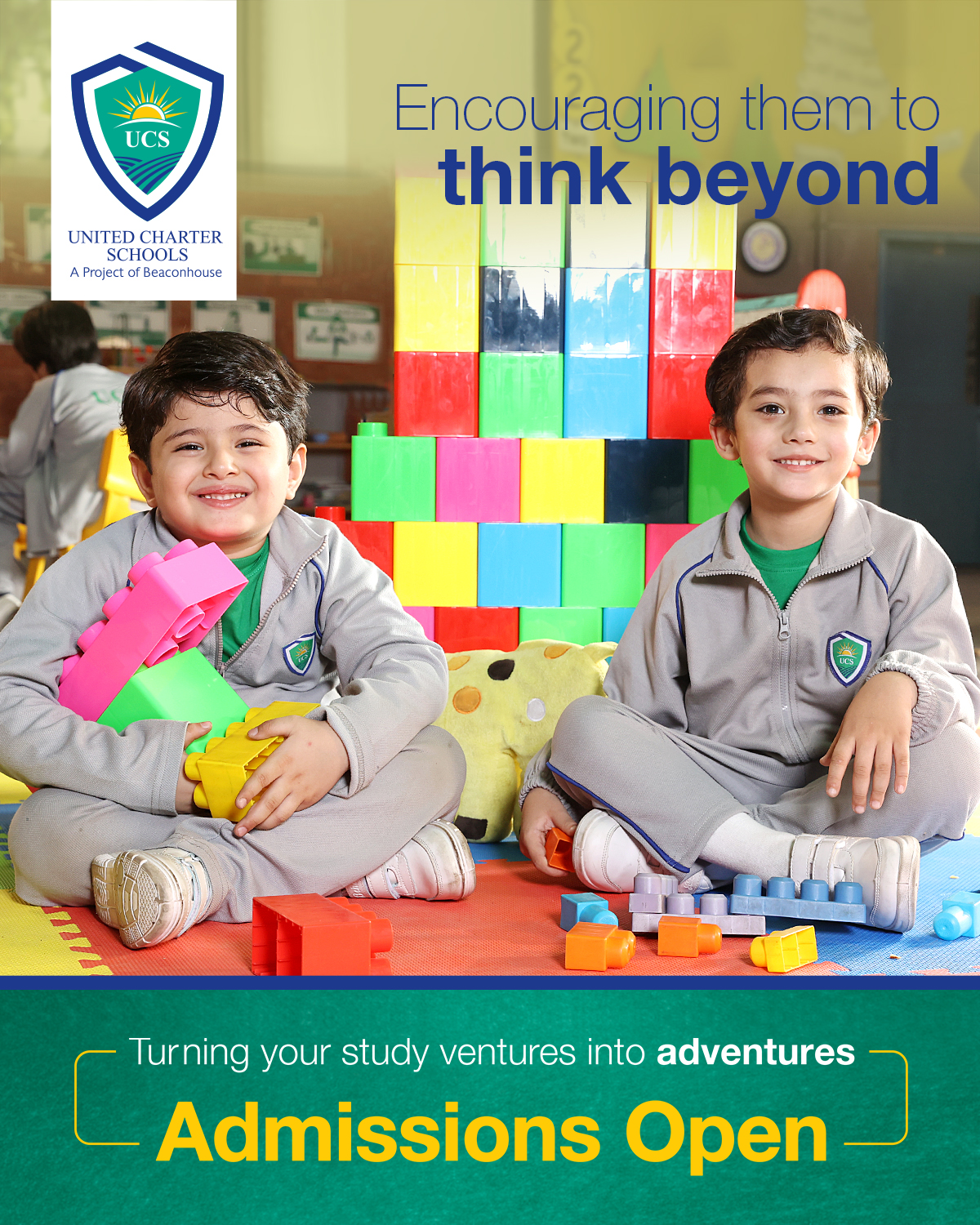 United Charter Schools Jubilee Town Campus Facebook ad: Admissions Open!