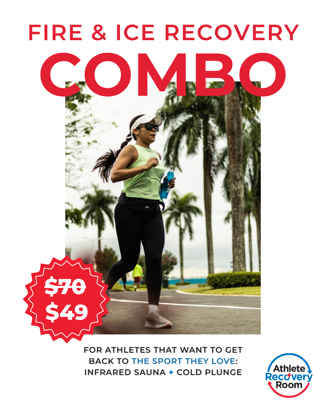Athlete Recovery Room Facebook ad from Apr 6, 2026