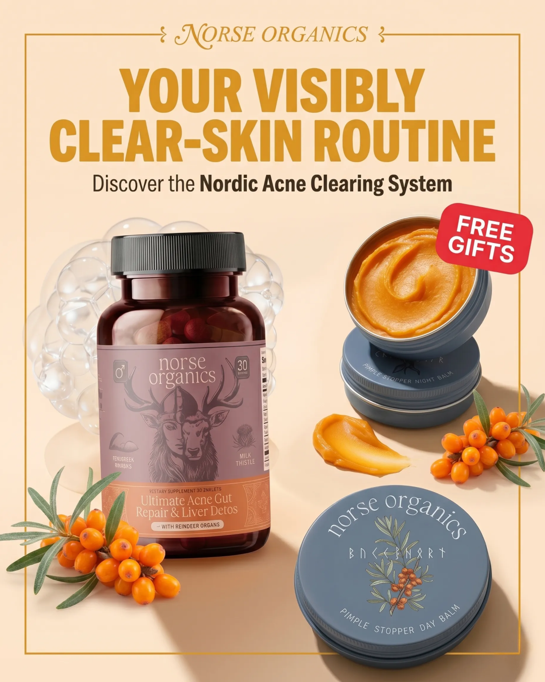 Norse Organics Facebook ad