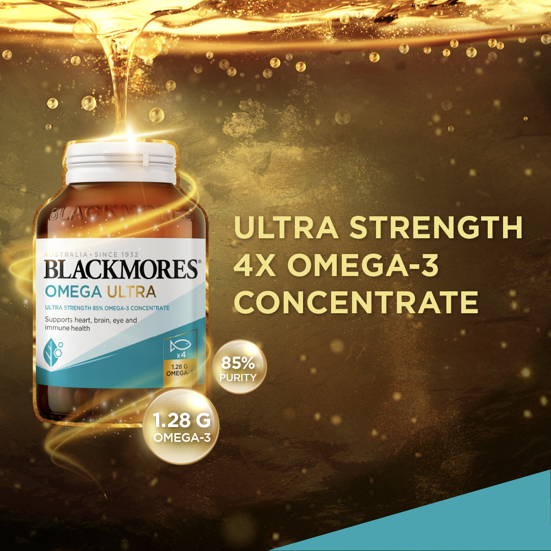 Blackmores Singapore Facebook ad: Our most potent Omega-3 delivers 10 key benefits…