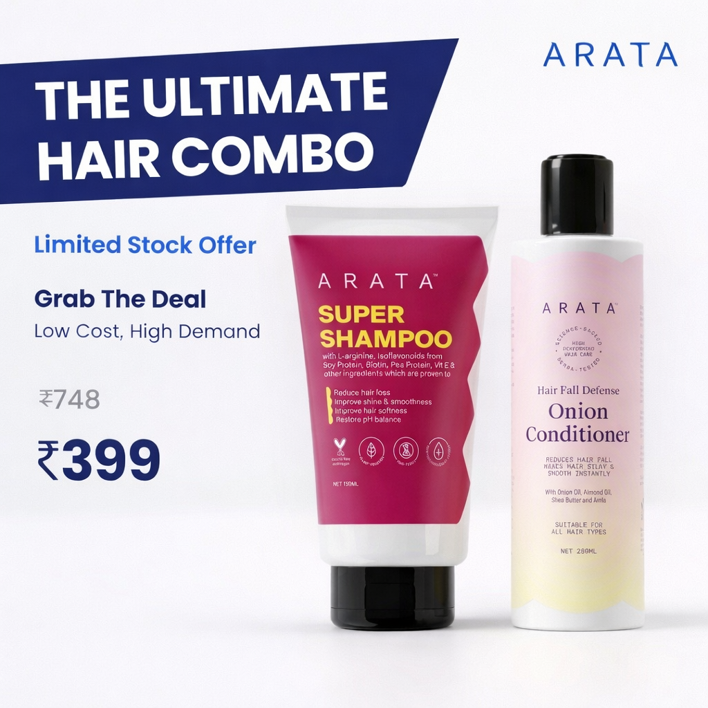 Arata Clearance Sale Facebook ad: ₹748 → ₹399 (Limited Deal)