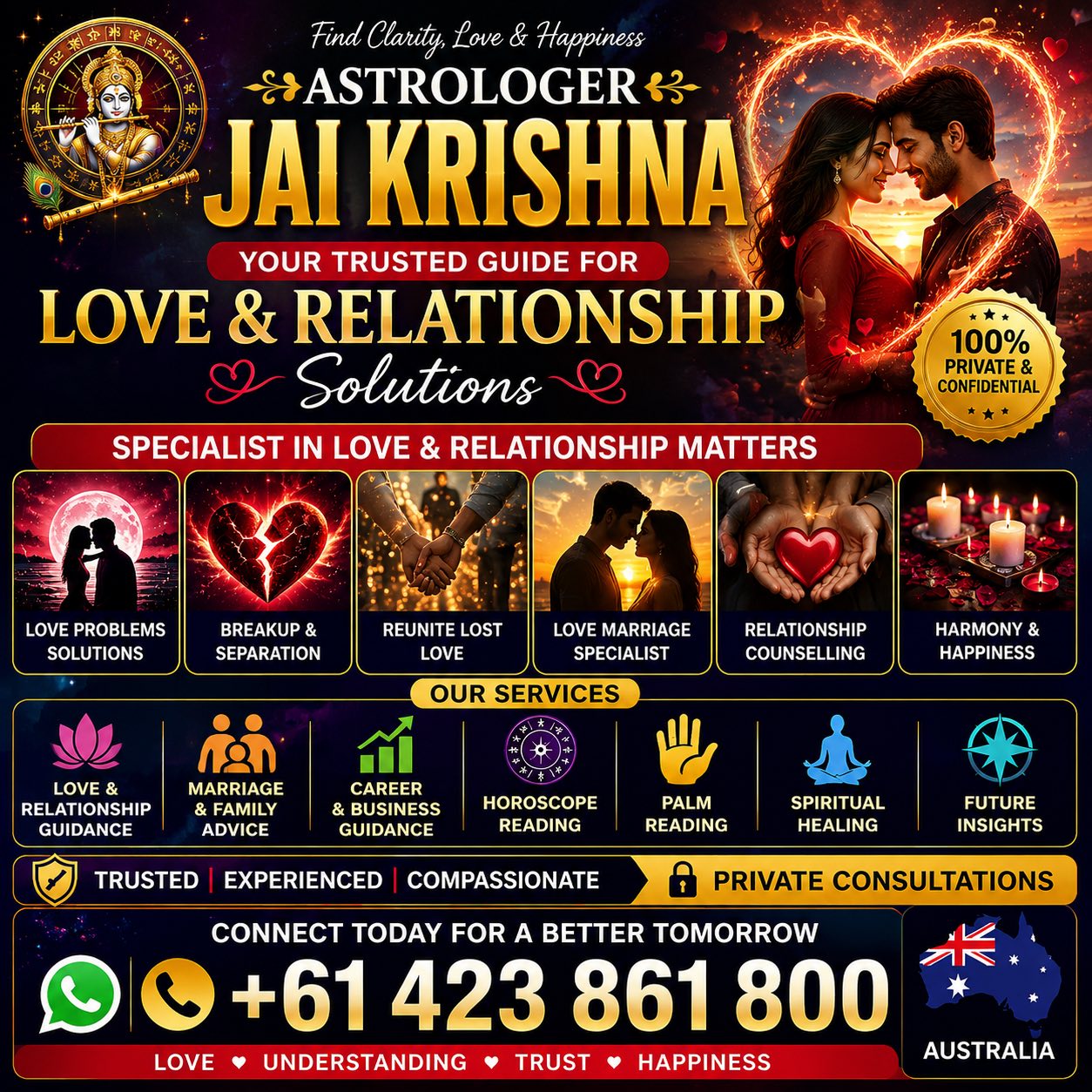 Jai Krishna Astrology Centre Facebook ad