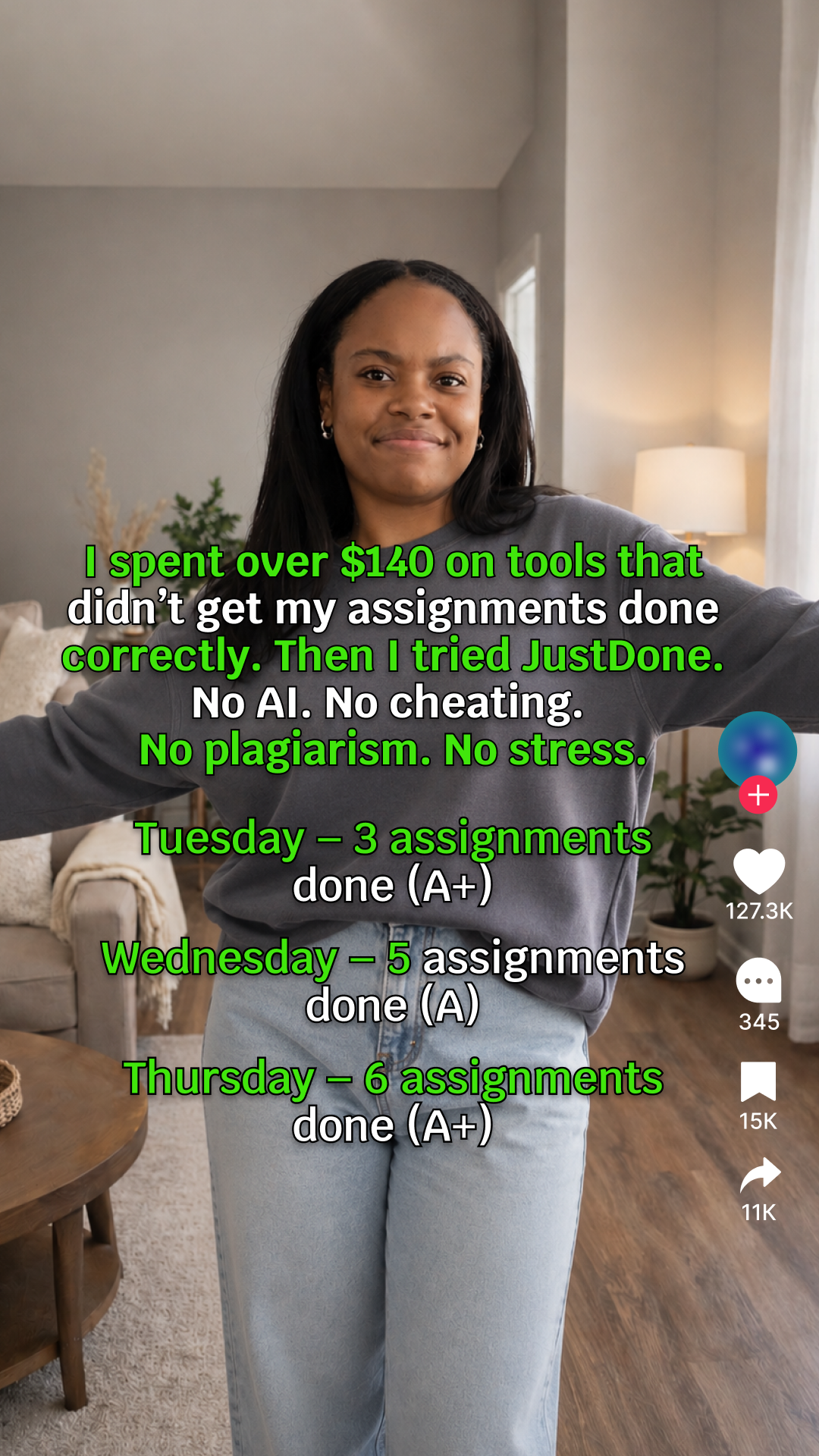 JustDone Facebook ad