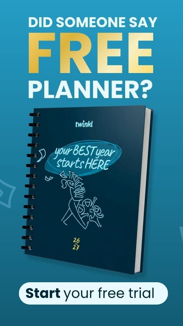Twinkl Resources Facebook ad: Limited stock! Get your free planner now
