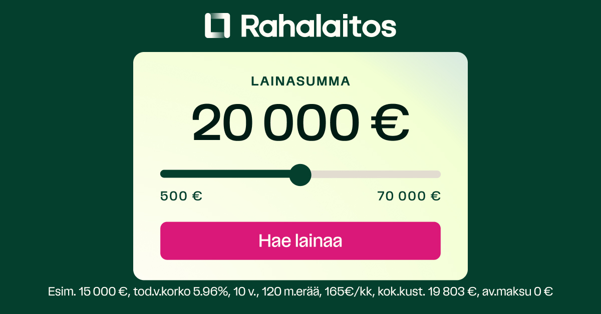 Rahalaitos.fi Facebook ad