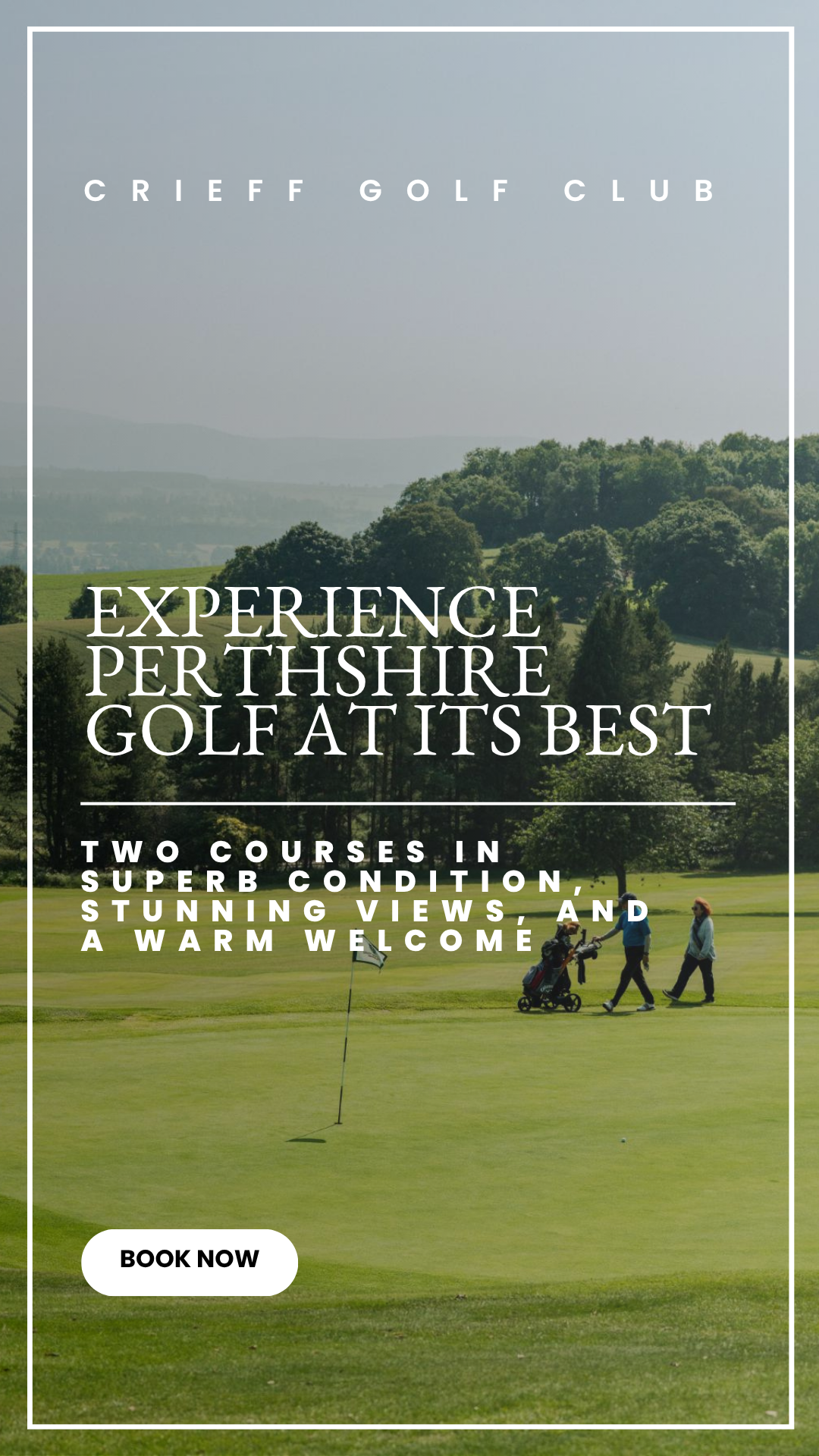 Crieff Golf Club Facebook ad: Book your summer round at Crieff Golf Club